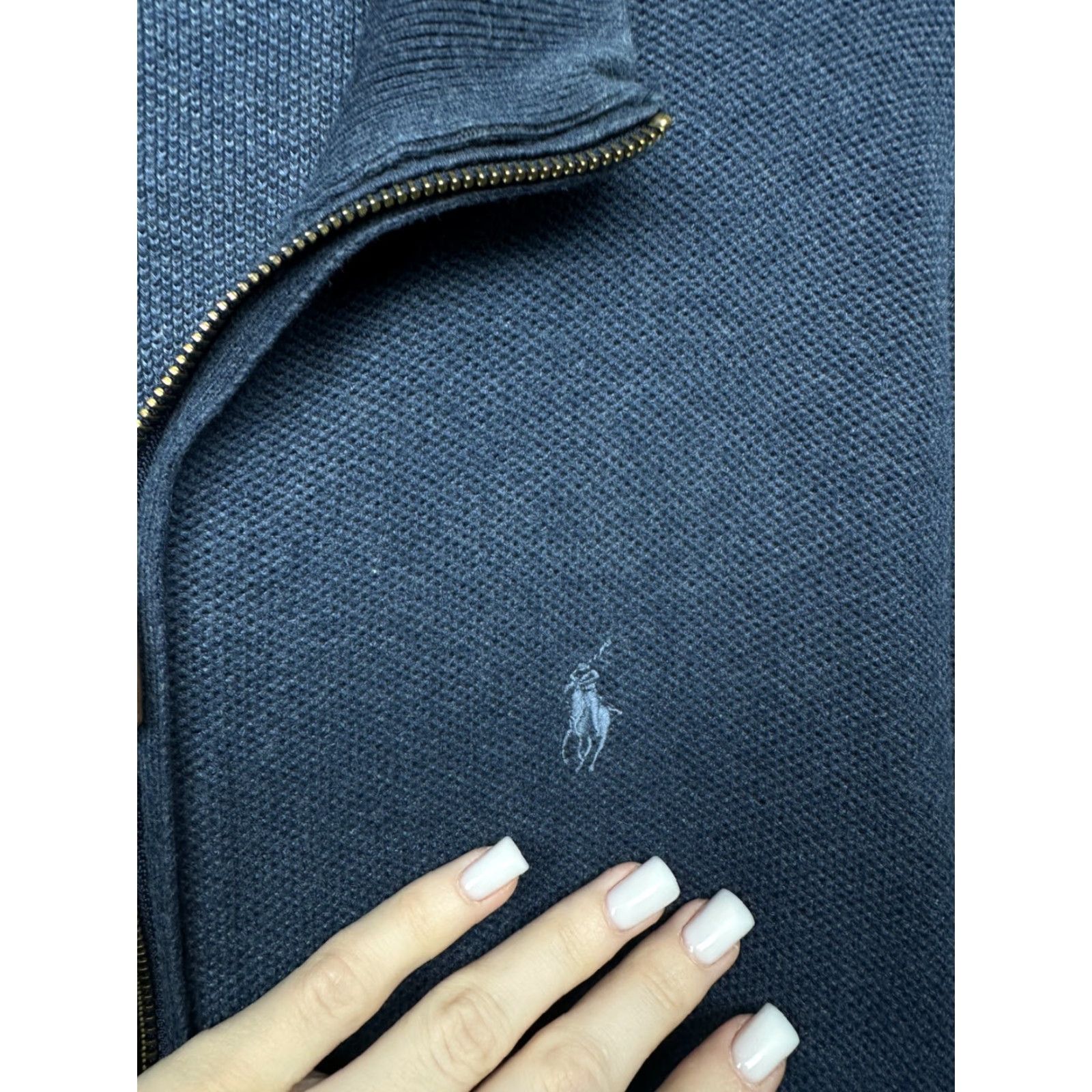 Polo Ralph Lauren Polo Ralph Lauren Mens Full Zip Sweatshirt Sweater Size L Blue Cotton Logo Full Zip Vintage: No Size US L / EU 52-54 / 3 - 3 Thumbnail