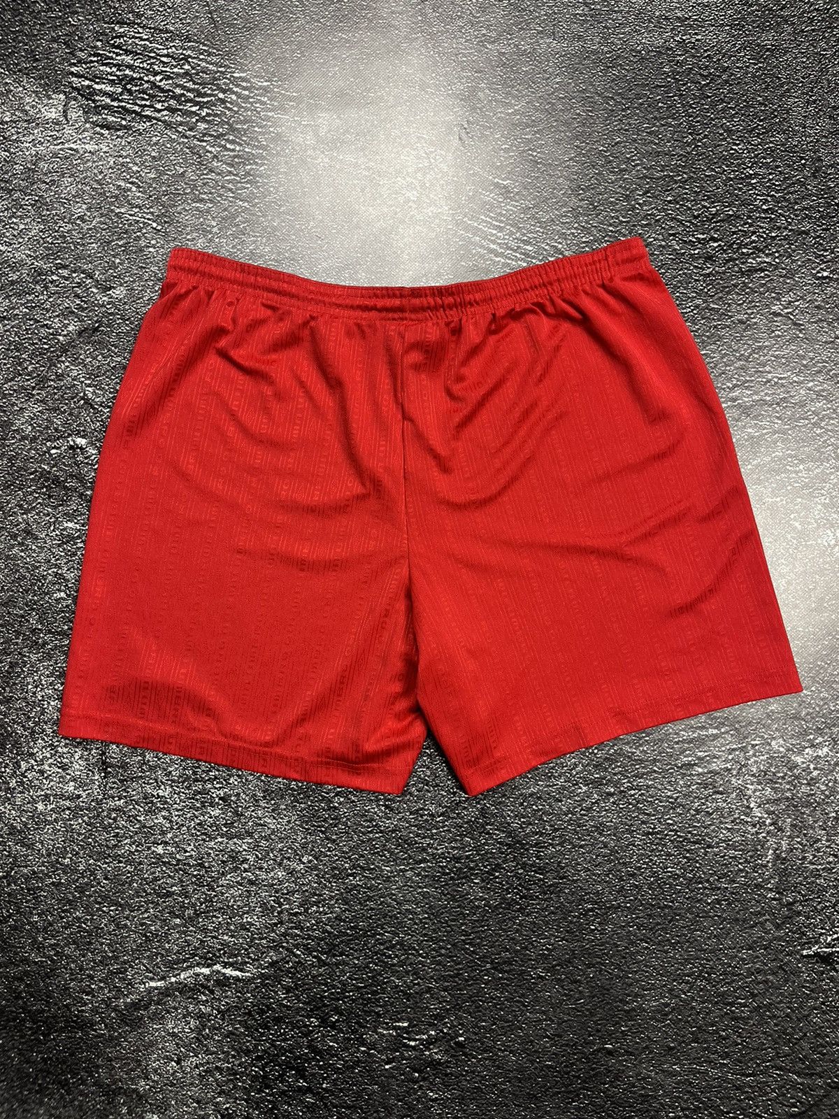 Umbro Vintage Umbro Mens Shorts Monogram Red Dri Fit Y2K Size US 36 / EU 52 - 2 Thumbnail