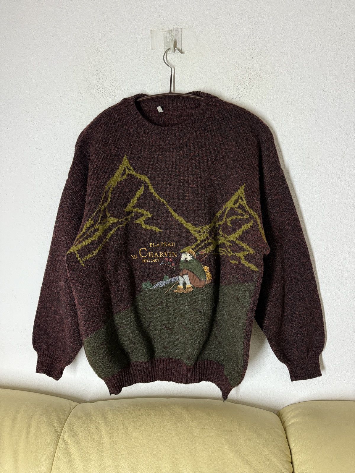 Vintage Vintage 90s avantgarde knit sweater Size US L / EU 52-54 / 3 - 1 Thumbnail