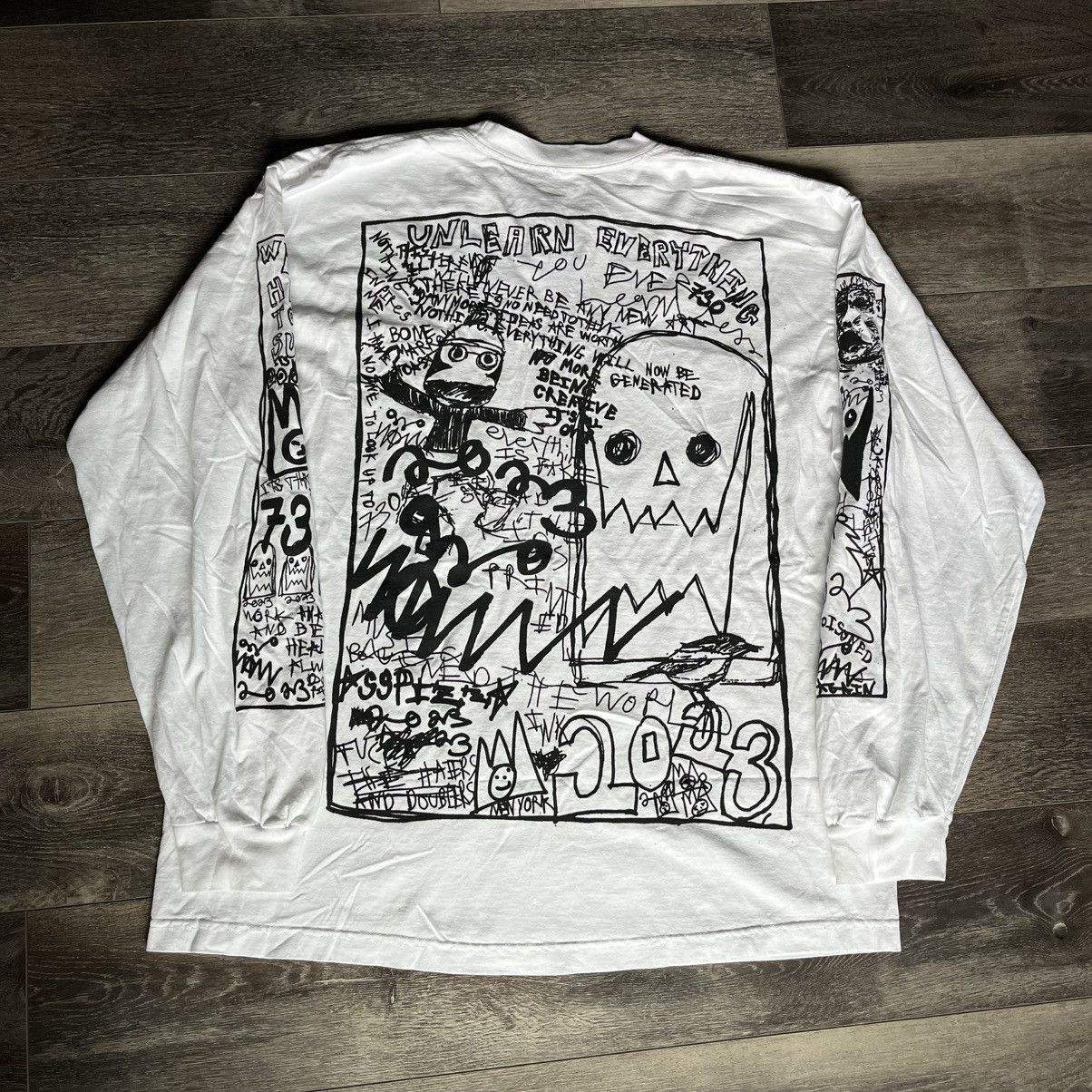 Asspizza Asspizza 2023 Tour Puff Print Longsleeve Graphic Tee Shirt Size US XXL / EU 58 / 5 - 2 Thumbnail