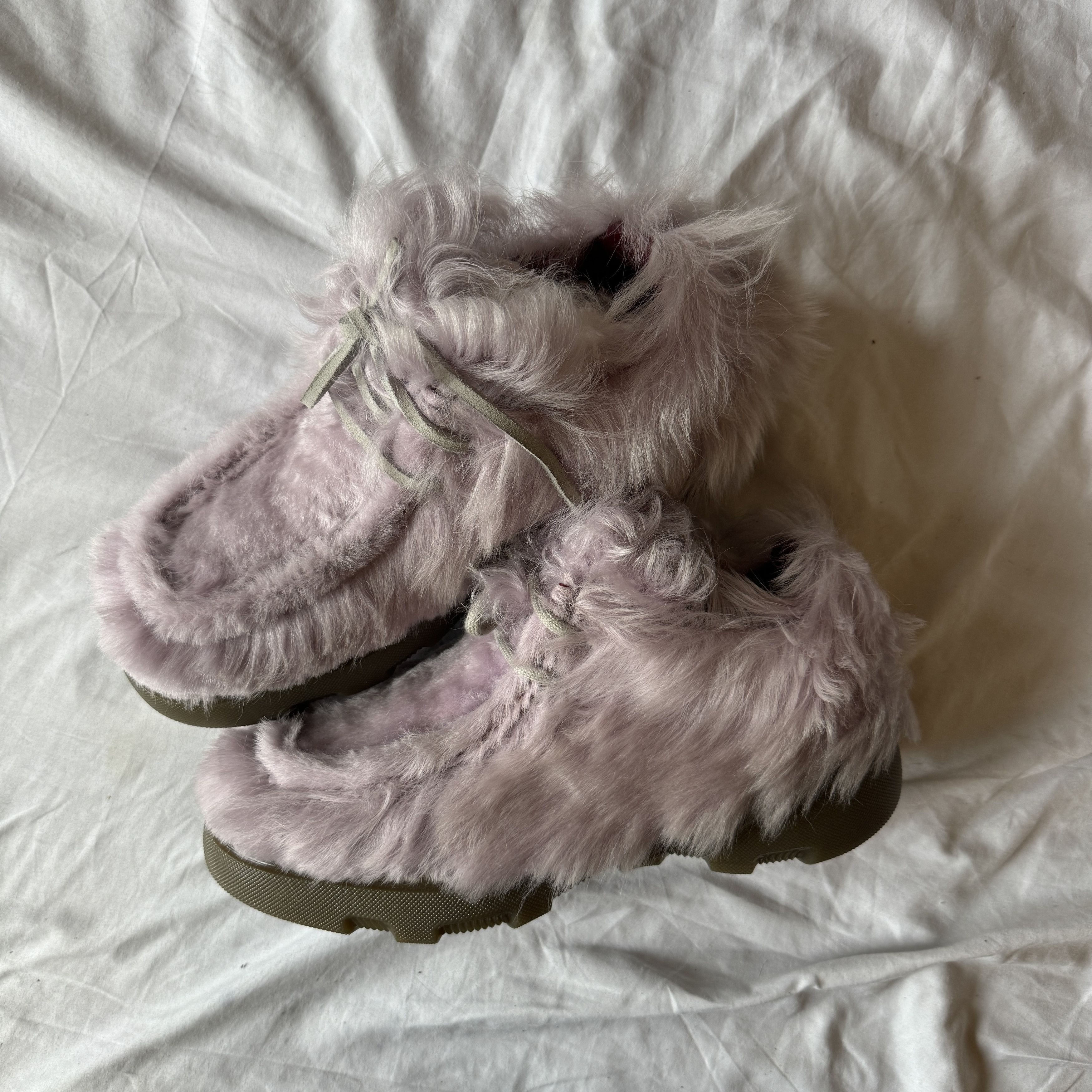 Burberry shearling Lamb fur Creeper shoes Size US 9 / EU 42 - 8 Thumbnail