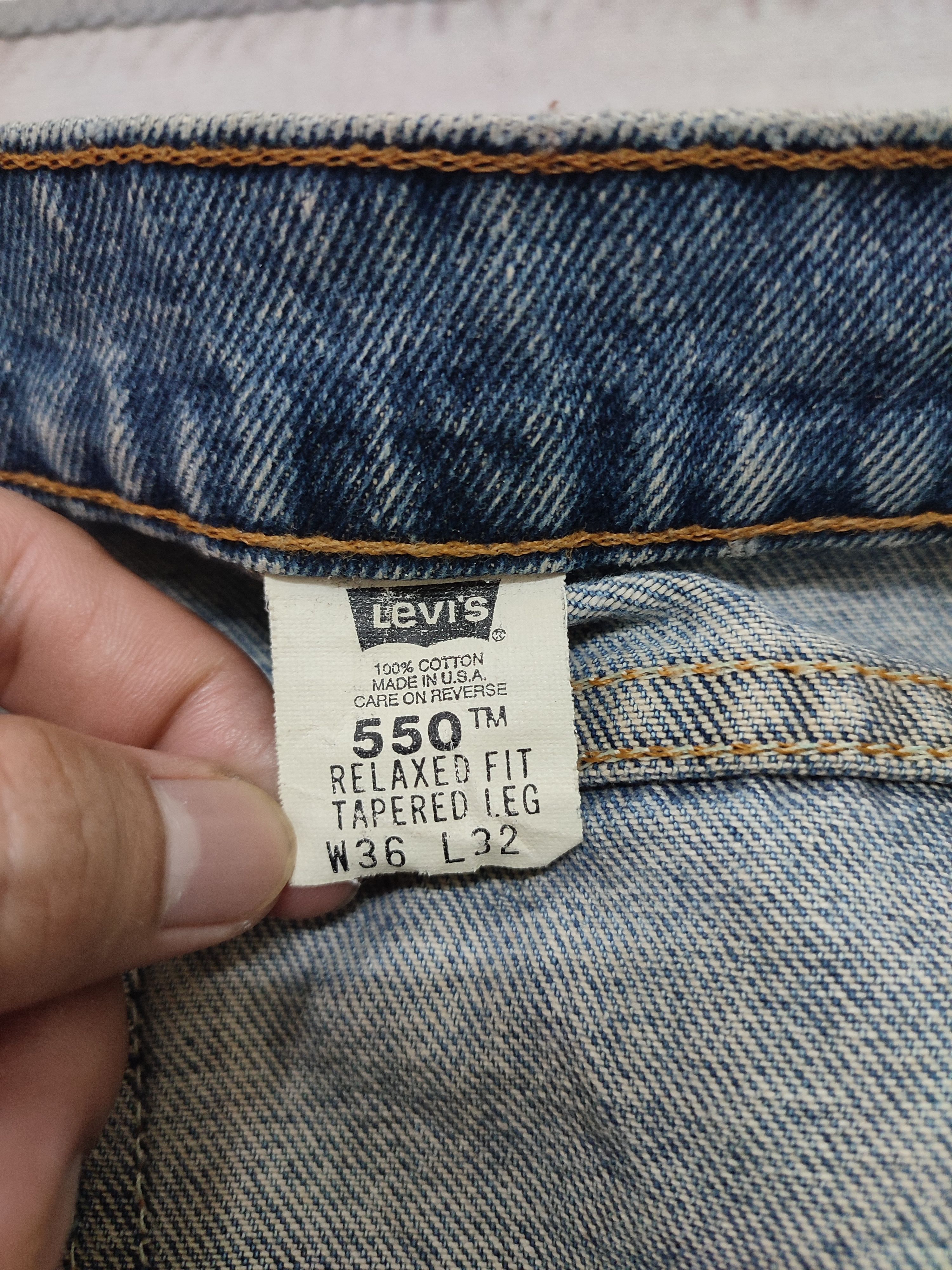Levi's 💥 Vintage 💥550 Levi's Orange Tag Distressed Denim Size US 36 / EU 52 - 9 Thumbnail