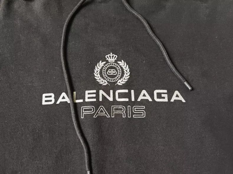 Balenciaga Balenciaga Crown Wheat Logo Hooded Sweatshirt Size US S / EU 44-46 / 1 - 4 Thumbnail