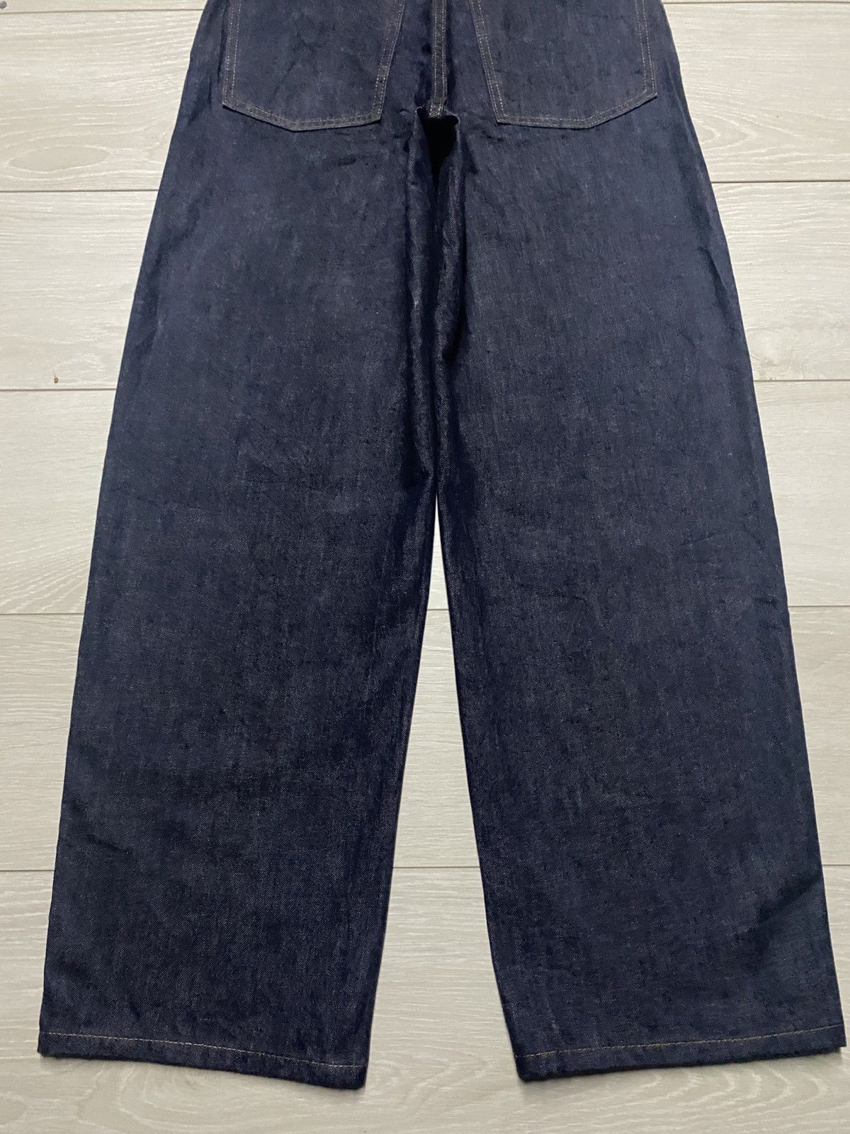 Engineered Garments × Uniqlo Vintage Uniqlo Blue Wash Super Baggy Wide Leg Jeans Size US 29 - 6 Thumbnail