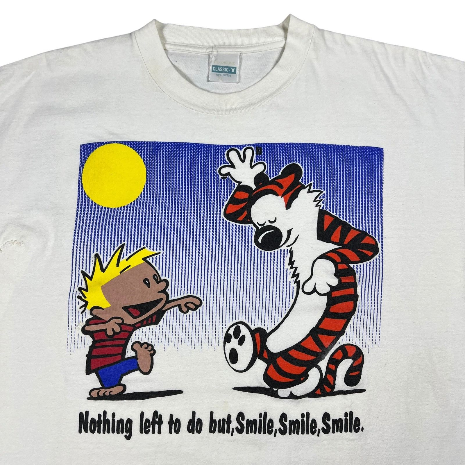 Band Tees × Grateful Dead × Vintage 1990s Grateful Dead Calvin & Hobbes He’s Gone band tee Size US XL / EU 56 / 4 - 2 Thumbnail