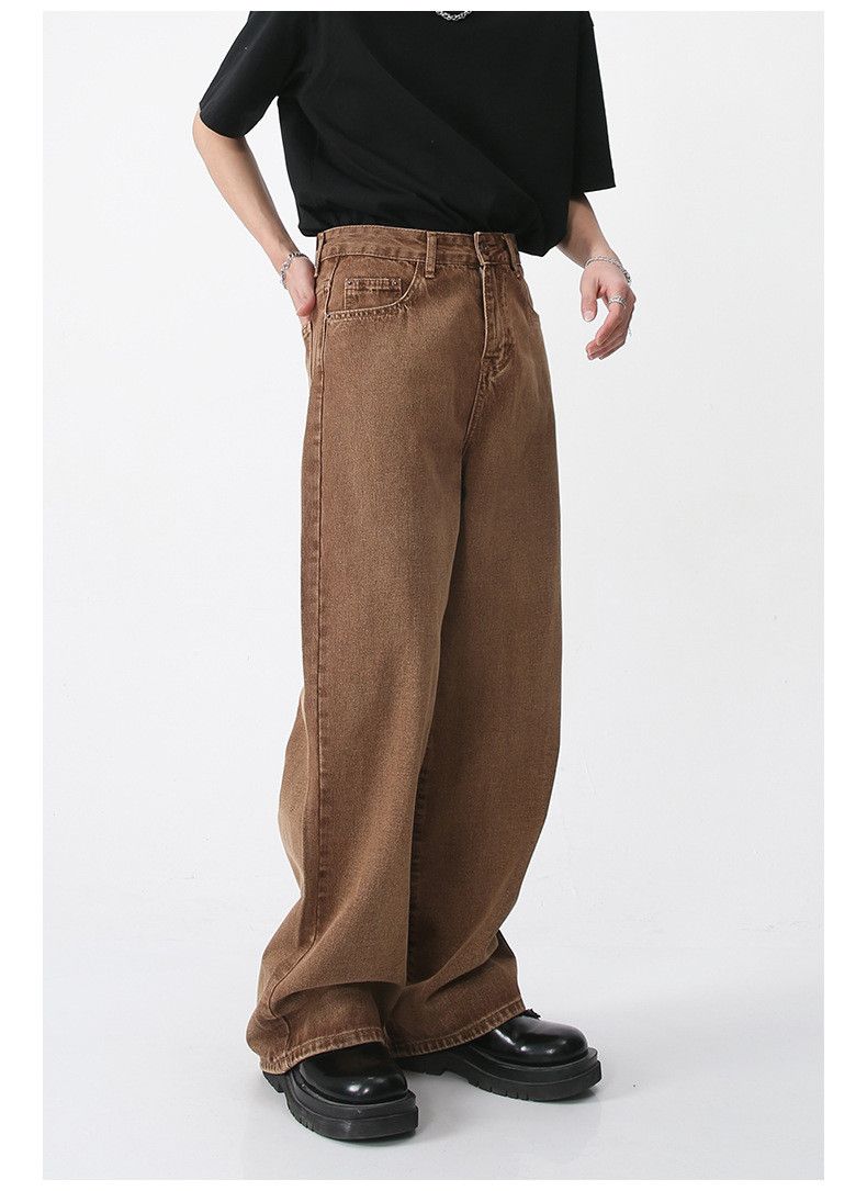 Japanese Brand × Jean Brown loose simple retro casual denim trousers Size US 32 / EU 48 - 3 Thumbnail