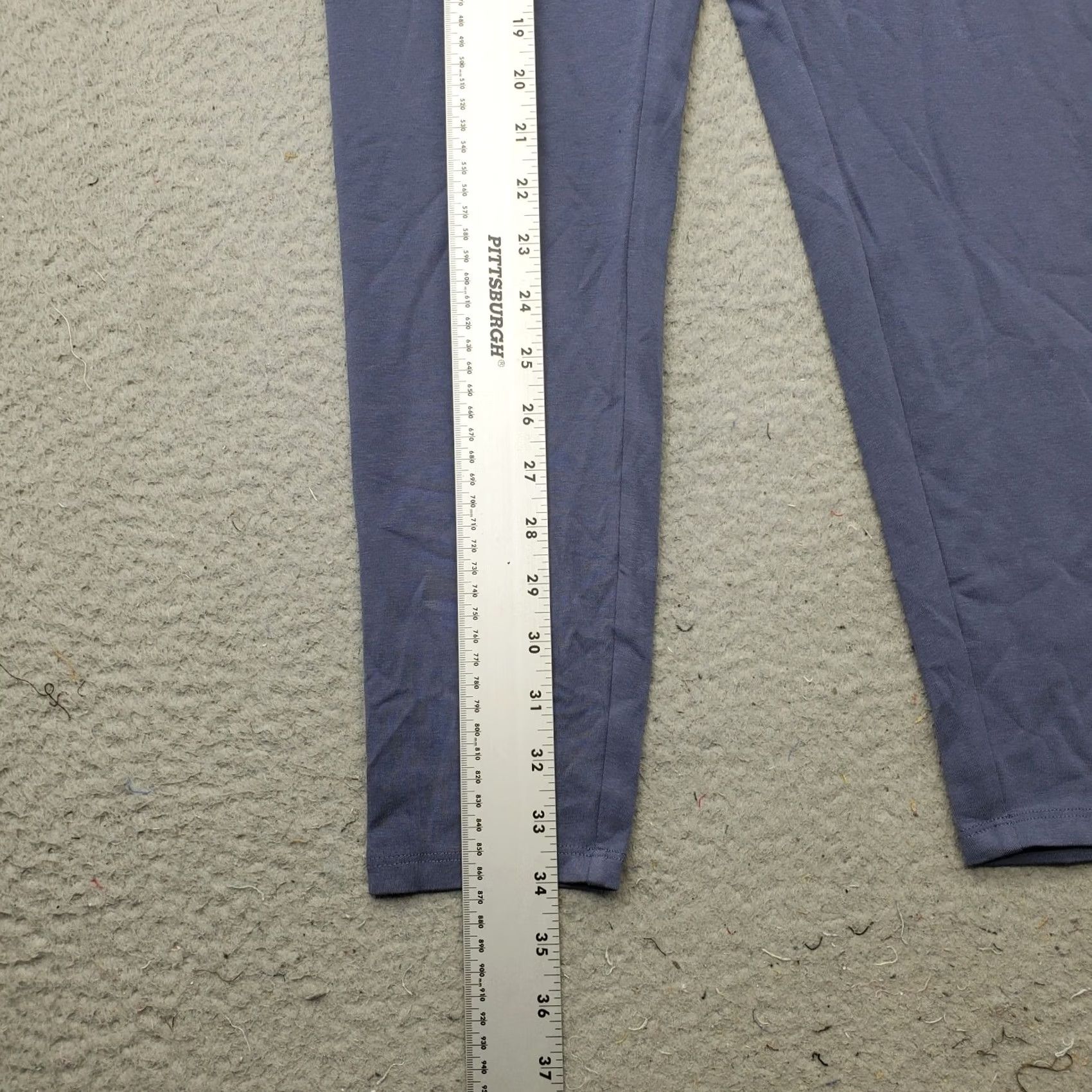 Express Express Leggings Womens Size M Blue Stretch Regular Fit Skinny High Waist Capris Size 32" / US 10 / IT 46 - 3 Thumbnail