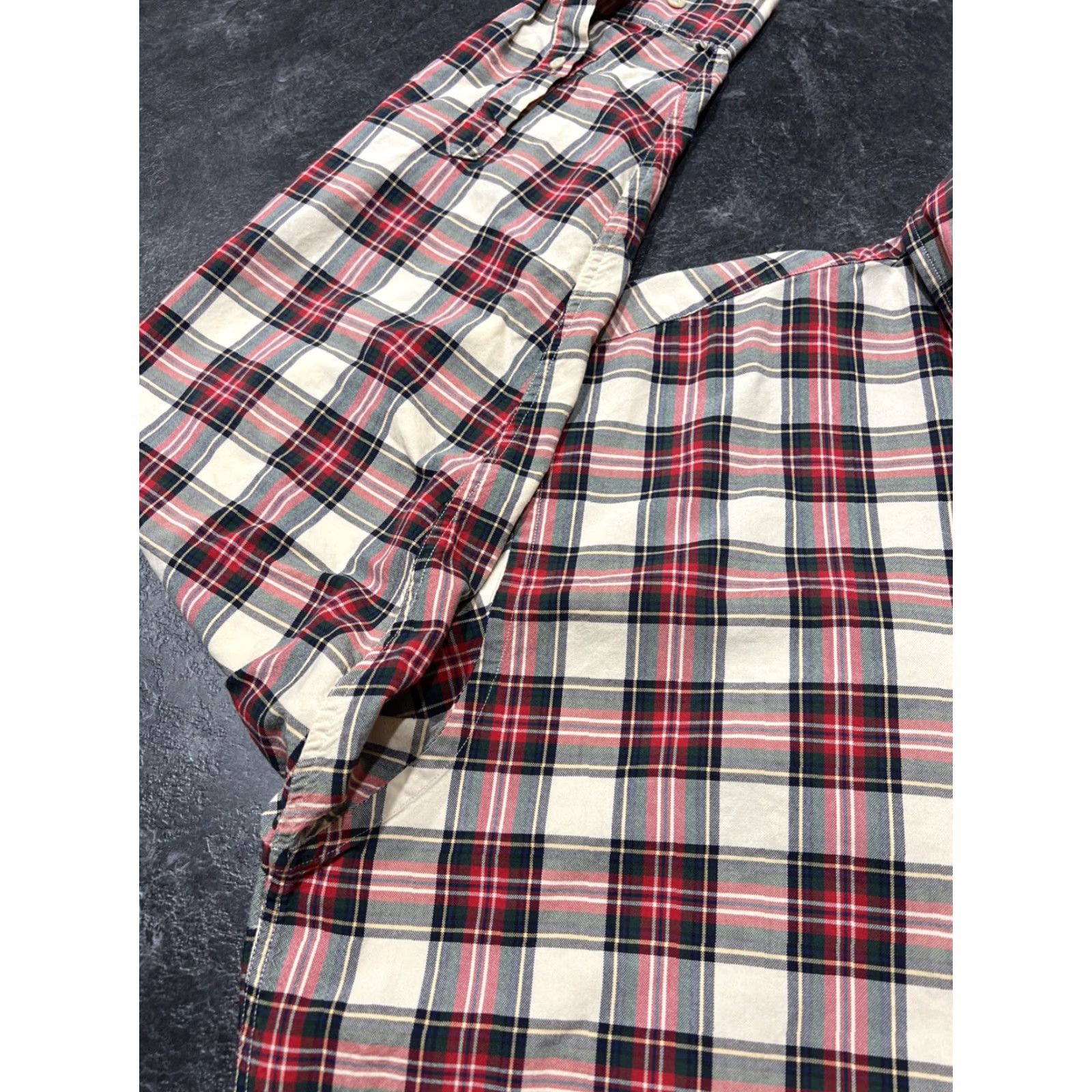 Gant GANT Shirt Men XLT Long Sleeve Button-Up Plaid Oxford College Blue Multicolor College Men's Big & Tall Size US XL / EU 56 / 4 - 5 Thumbnail