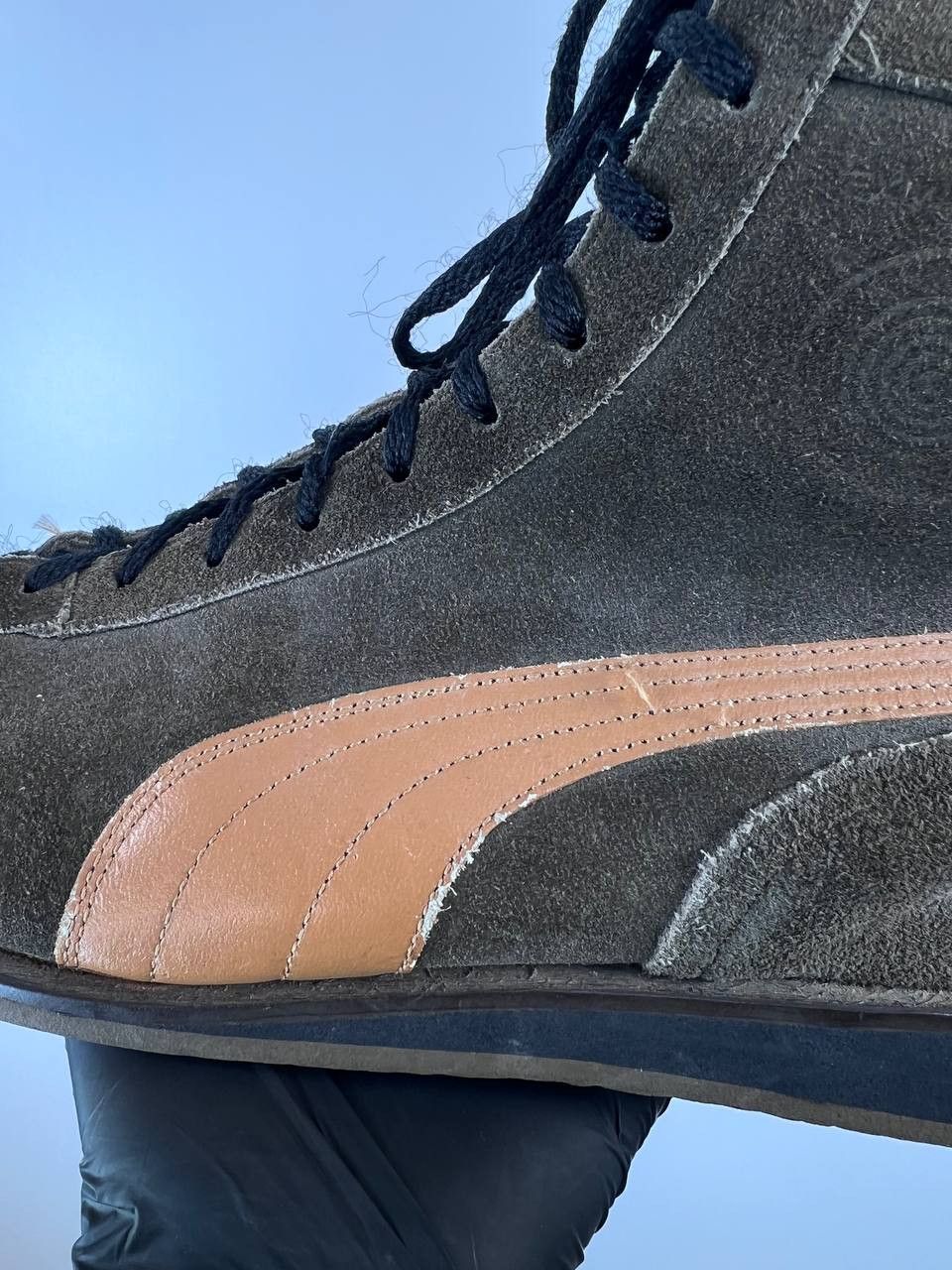 Puma RARE Puma 70s Ex Weltmeister Hi-Top Sneakers Size 9/5 Size US 9.5 / EU 42-43 - 6 Thumbnail