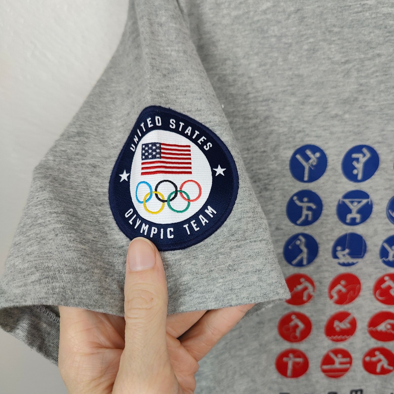 Polo Ralph Lauren Polo Ralph Lauren Olympics T-Shirt Mens Large Gray Heather Size US L / EU 52-54 / 3 - 3 Thumbnail