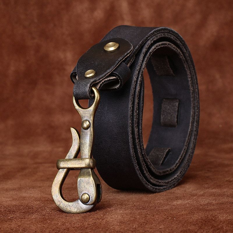 Japanese Brand × Leather Leather Copper Buckle Belt Size ONE SIZE - 2 Thumbnail
