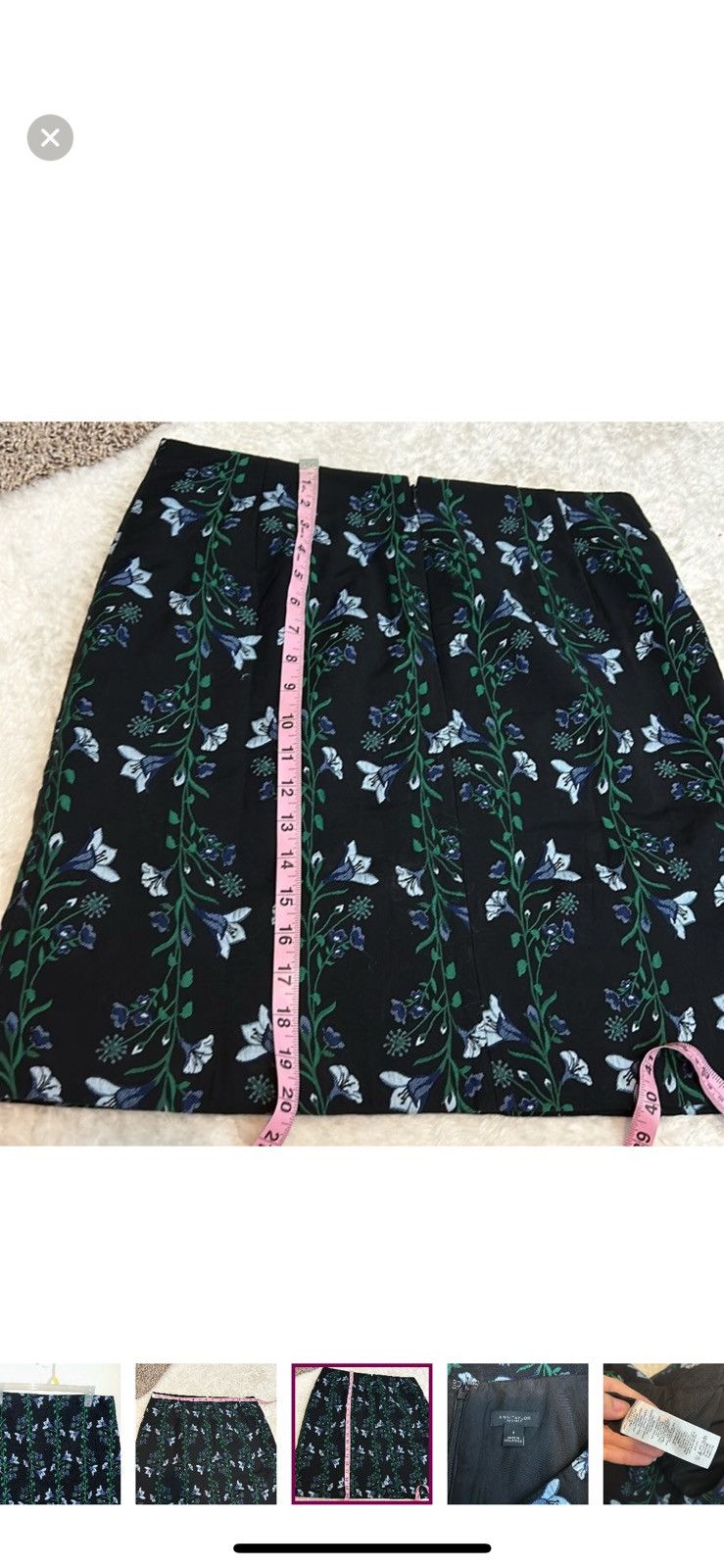 Ann Taylor Ann Taylor floral embroidered skirt size 8 Size 30" / US 8 / IT 44 - 6 Thumbnail