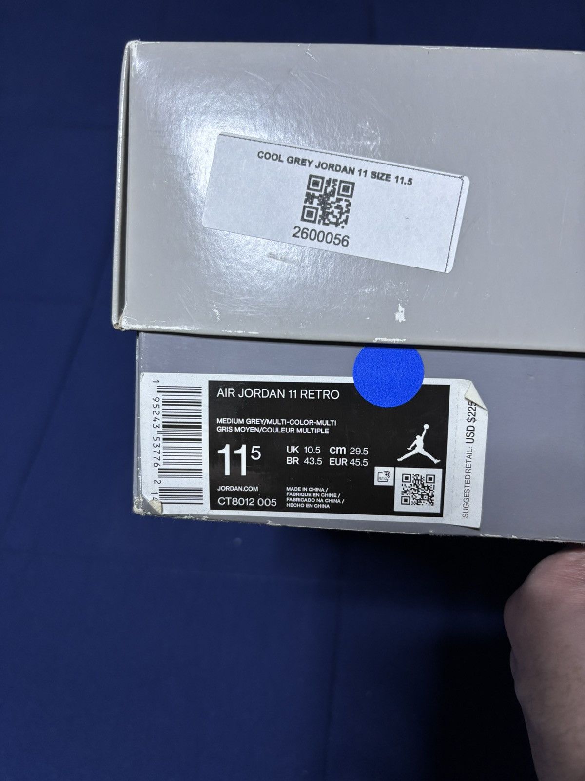 Jordan Brand Jordan 11 Retro High Cool Grey 2021 Size 11.5 Size US 11.5 / EU 44-45 - 9 Thumbnail