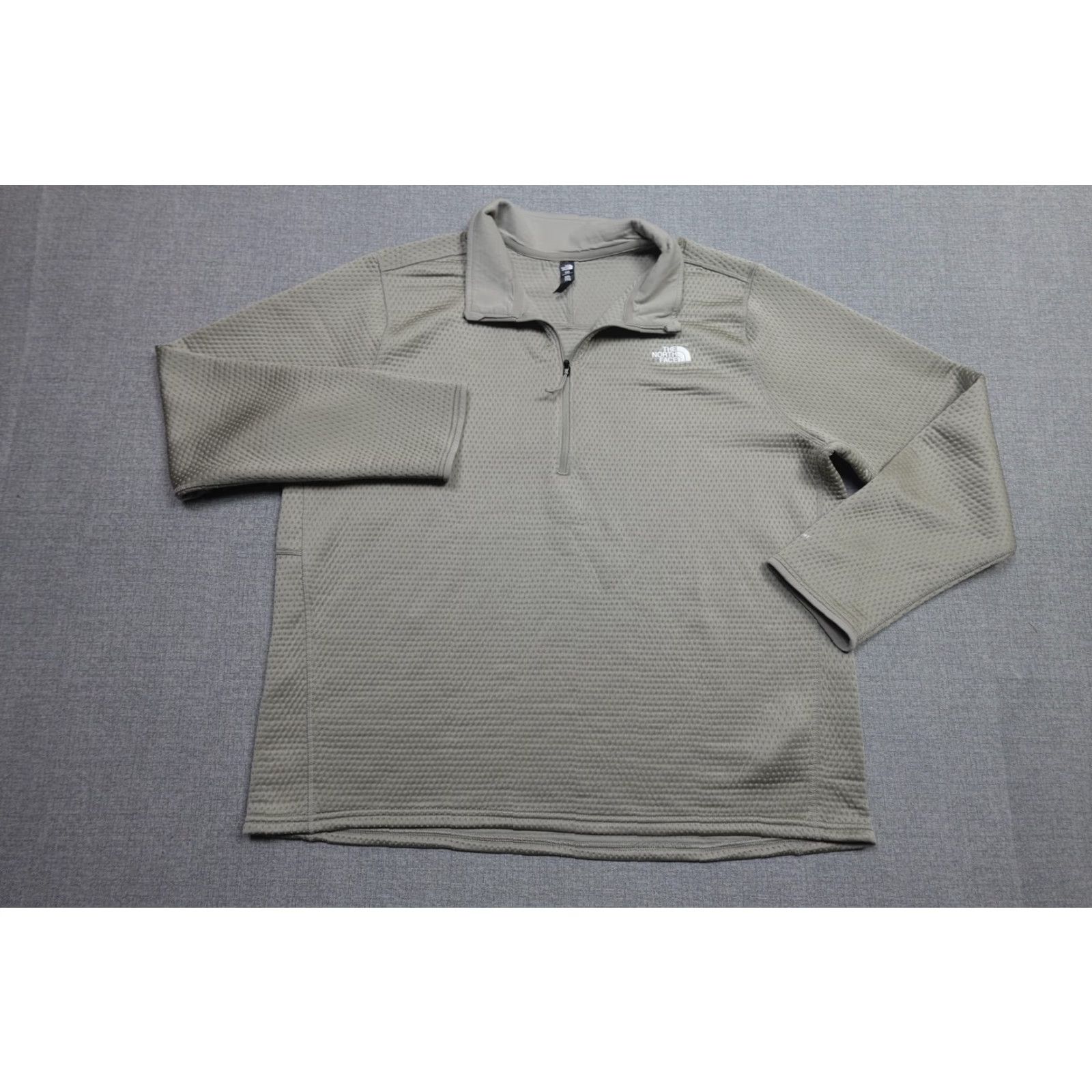 The North Face The North Face DotKnit Quarter Zip Mens 2XL Gray Pullover Fleece Sweater Soft Shirt Size US XXL / EU 58 / 5 - 4 Thumbnail