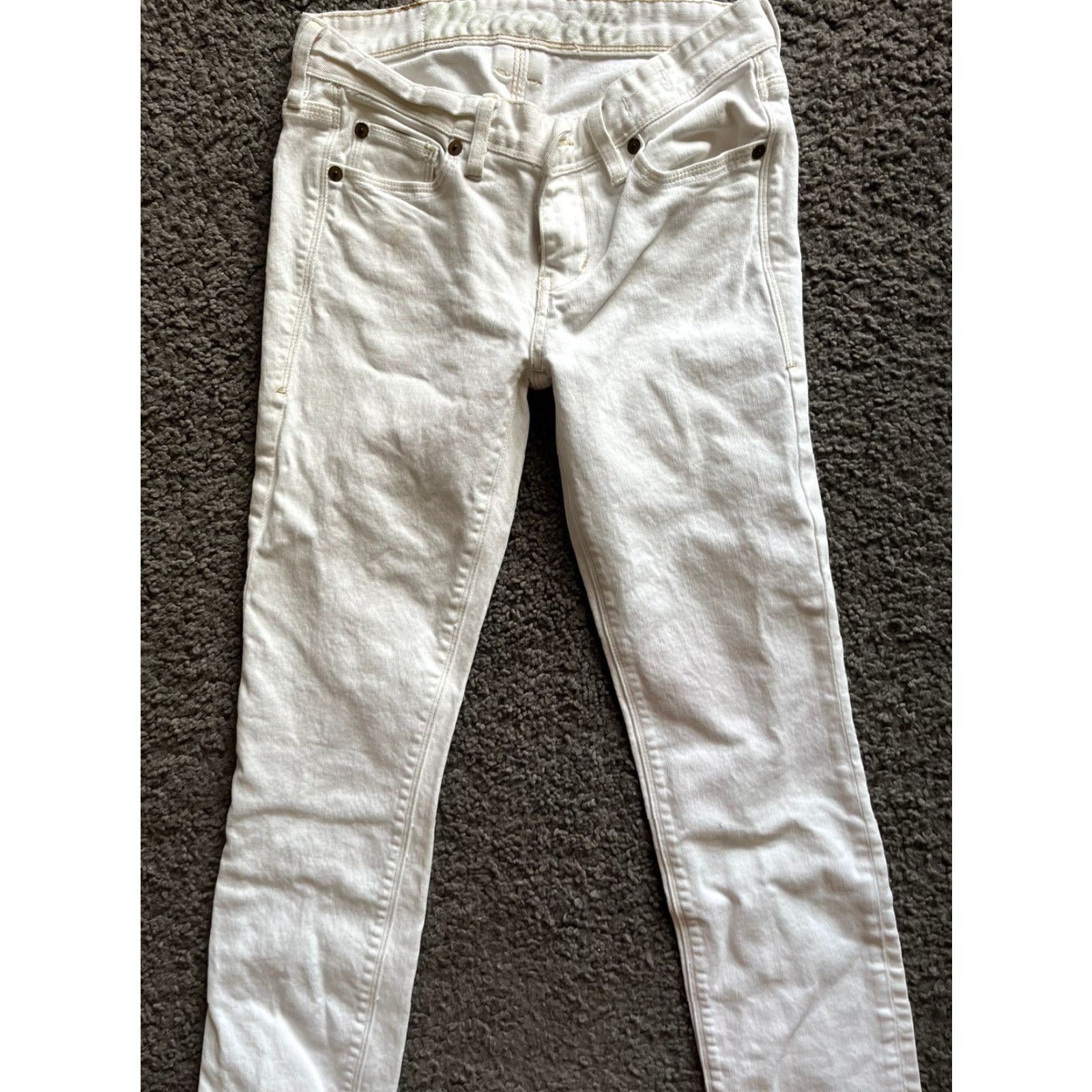 Madewell Madewell White Rail Straight Leg Denim Jeans Women Sz 24x32 Size 42" / US 20 - 4 Thumbnail