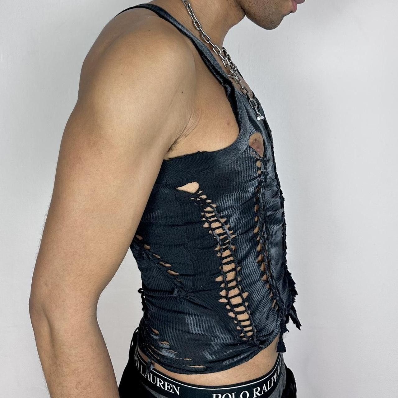 Other ASTROBOI* Black and White Braided Twist Tank - Medium Size US M / EU 48-50 / 2 - 3 Thumbnail