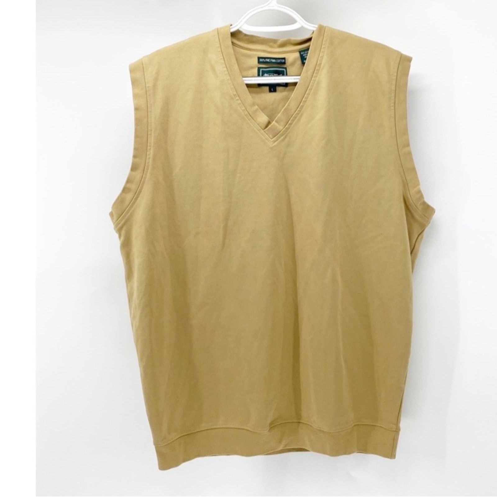 Bolle Bolle fine pima cotton golf knit vest tan classic size L Size US L / EU 52-54 / 3 - 1 Thumbnail