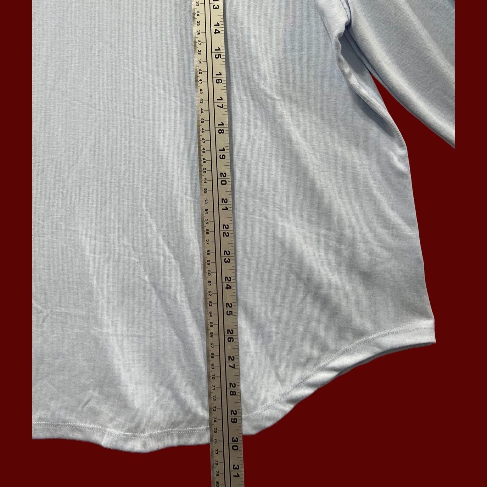 Other Ava & Viv - Women's Long Sleeve V-Neck T-Shirt - Light Blue Size XL / US 12-14 / IT 48-50 - 6 Thumbnail