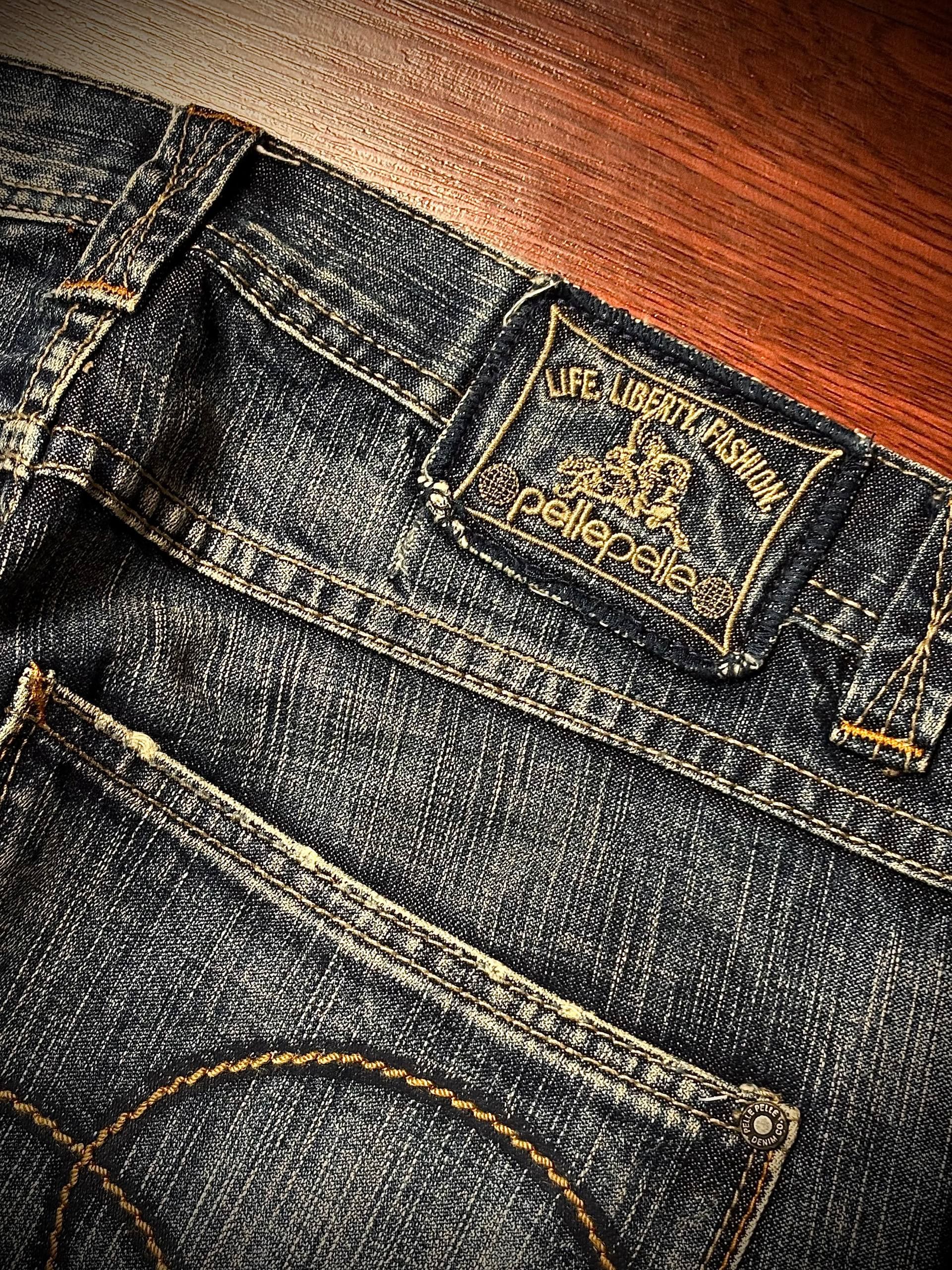 Pelle Pelle Vintage Pelle Pelle Crack Wash Denim Life Liberty & Fashion Size US 32 / EU 48 - 4 Thumbnail