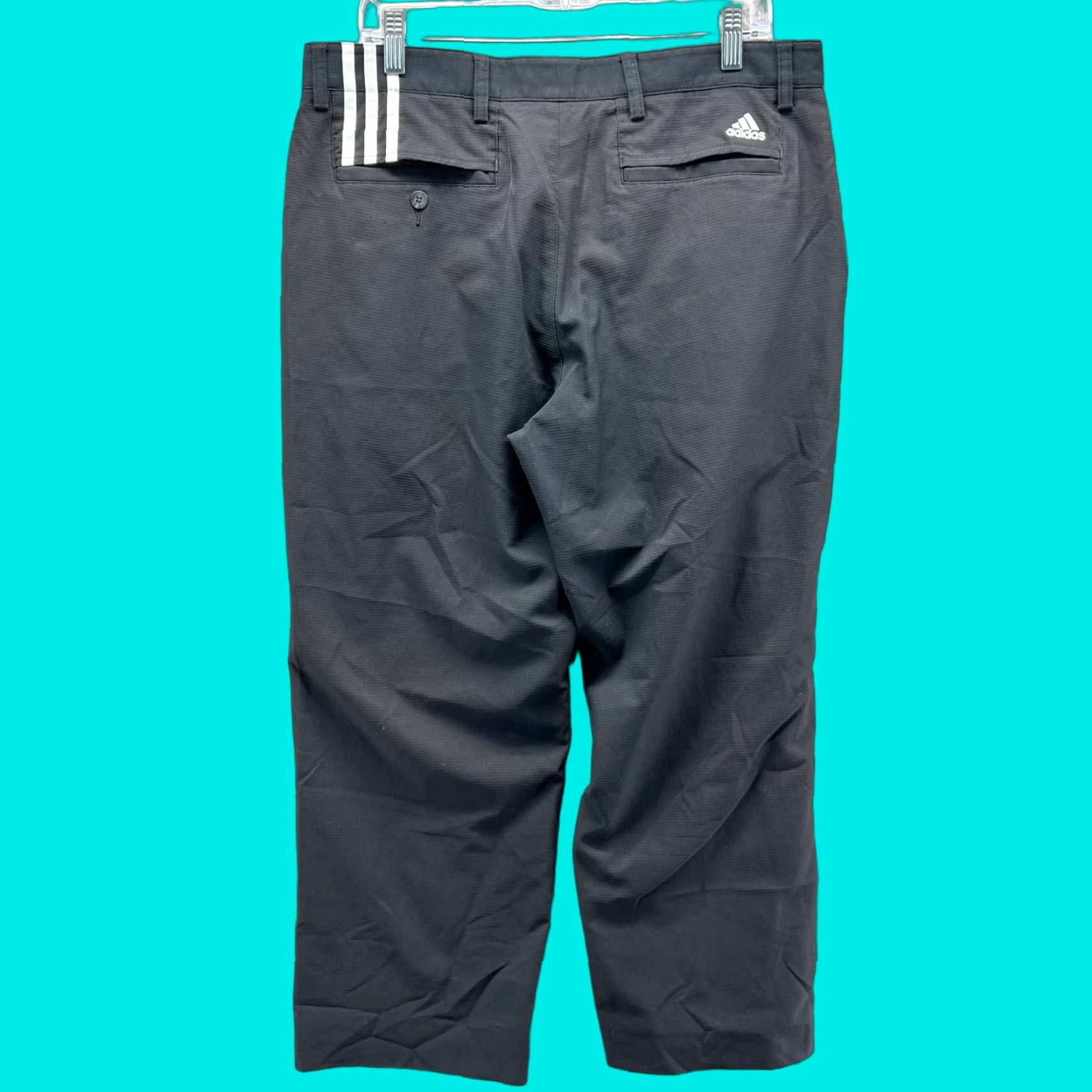 Adidas Adidas Golf Pants 34x30 Black Climacool Trousers 365 Chino Flat Front 3 Stripes Shirt? Size US 34 / EU 50 - 1 Thumbnail