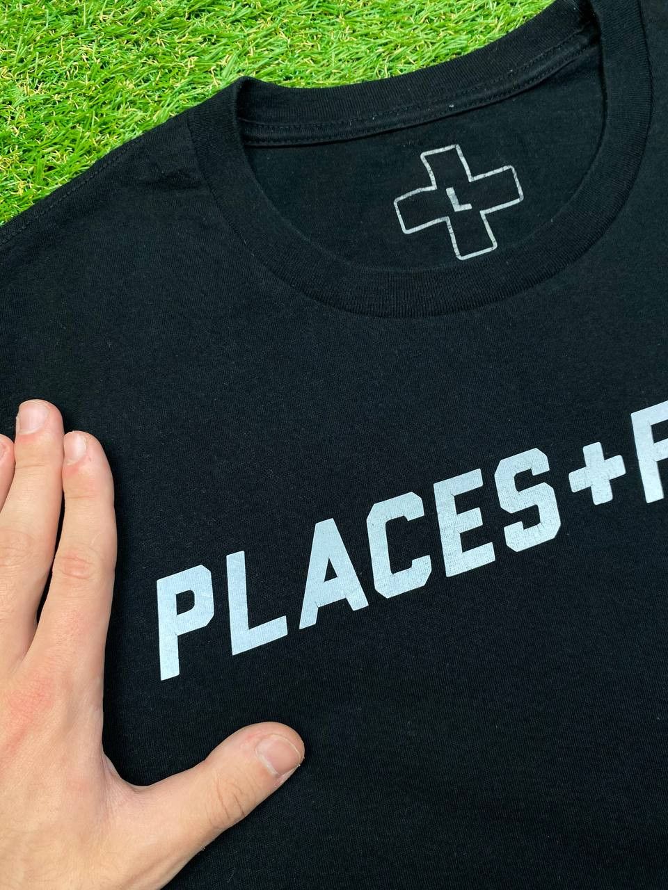 Places + Faces Places + Faces Streetwear Reflective Spell Out Logo Tee Size US L / EU 52-54 / 3 - 8 Thumbnail
