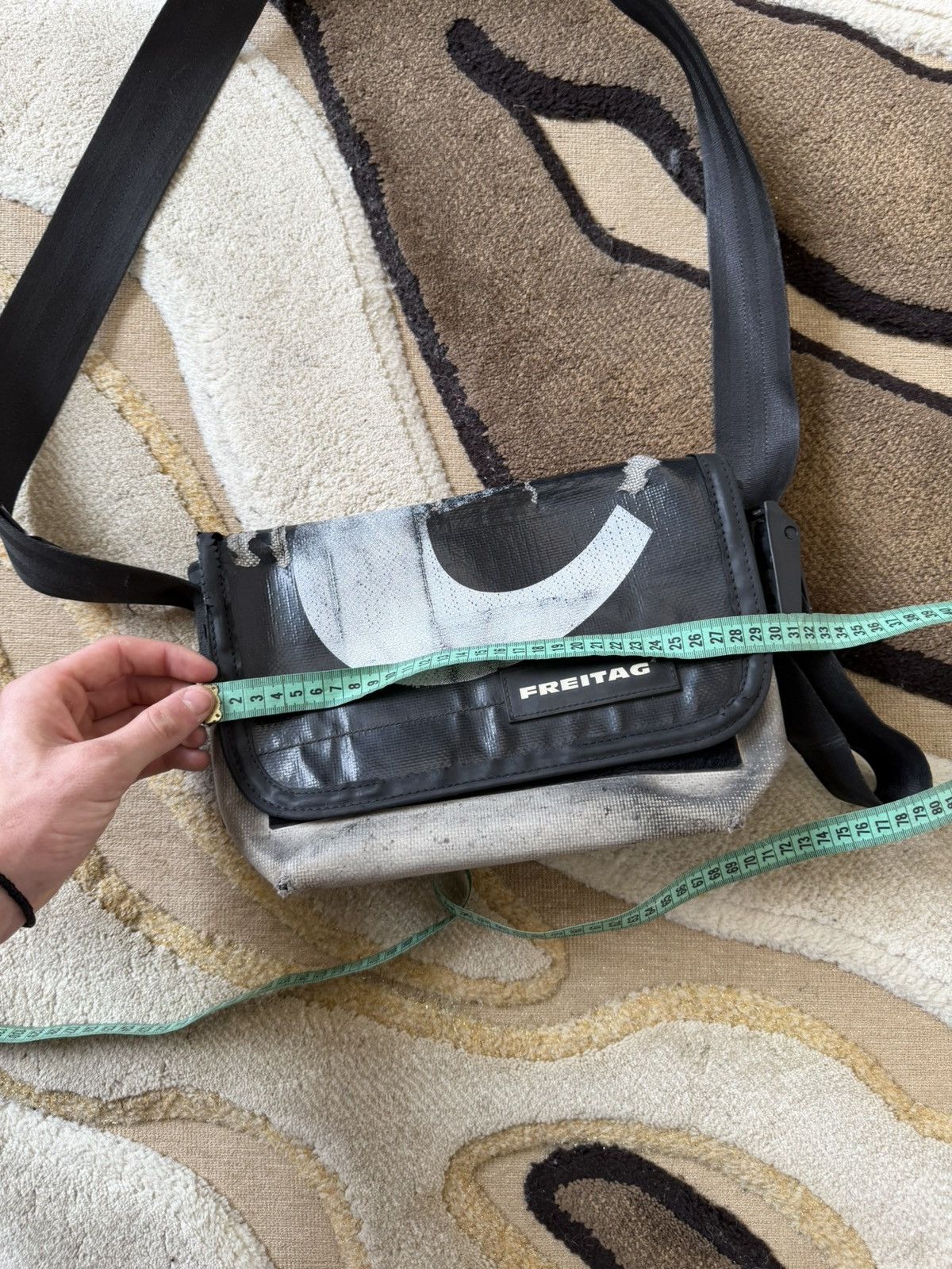 Freitag Freitag Recycled Black Crossbody Messenger Bag Size ONE SIZE - 11 Thumbnail