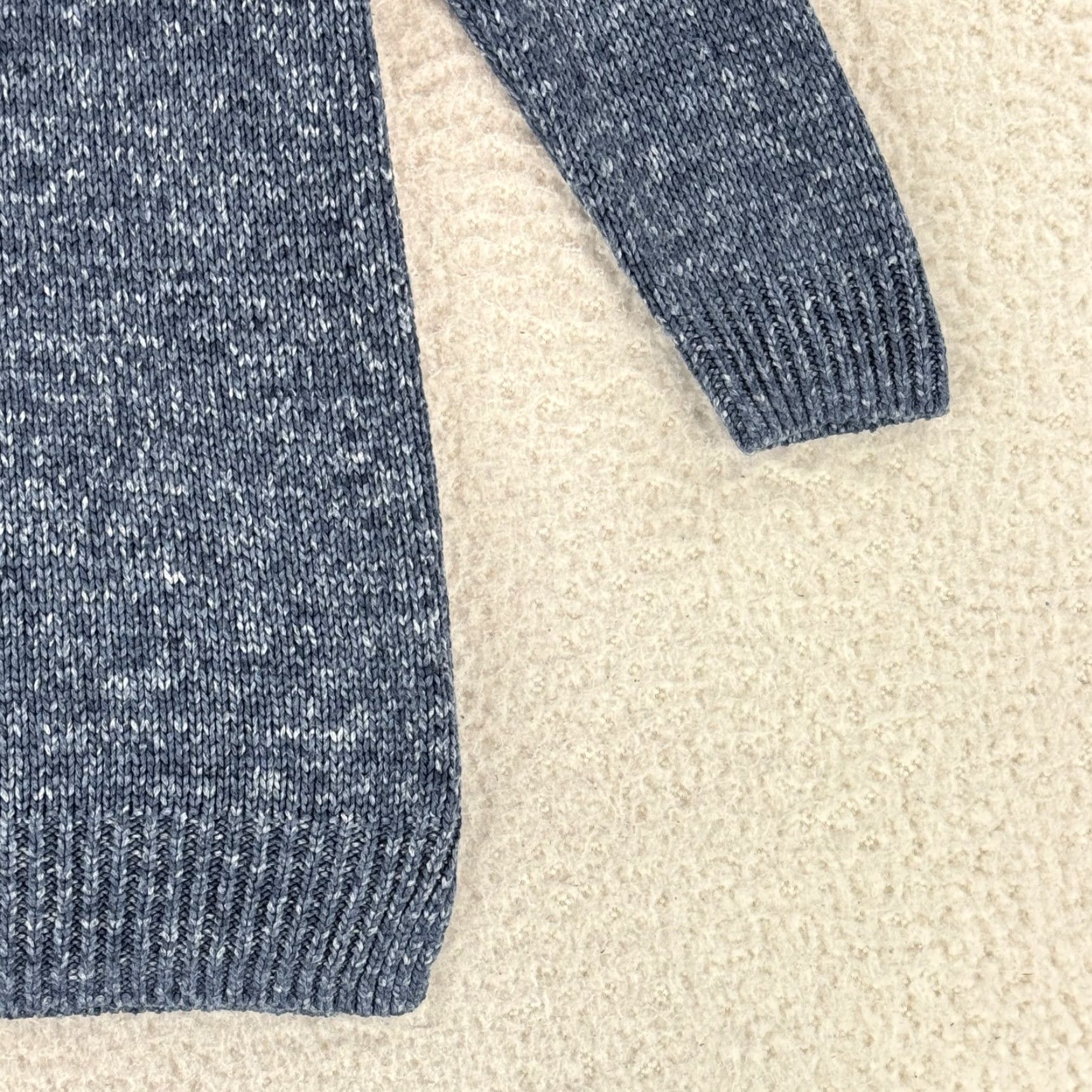 J.Crew J. Crew Blue Knit Crew Neck Sweater Womens 3/4 Sleeve Pullover Size Small Size S / US 4 / IT 40 - 4 Thumbnail