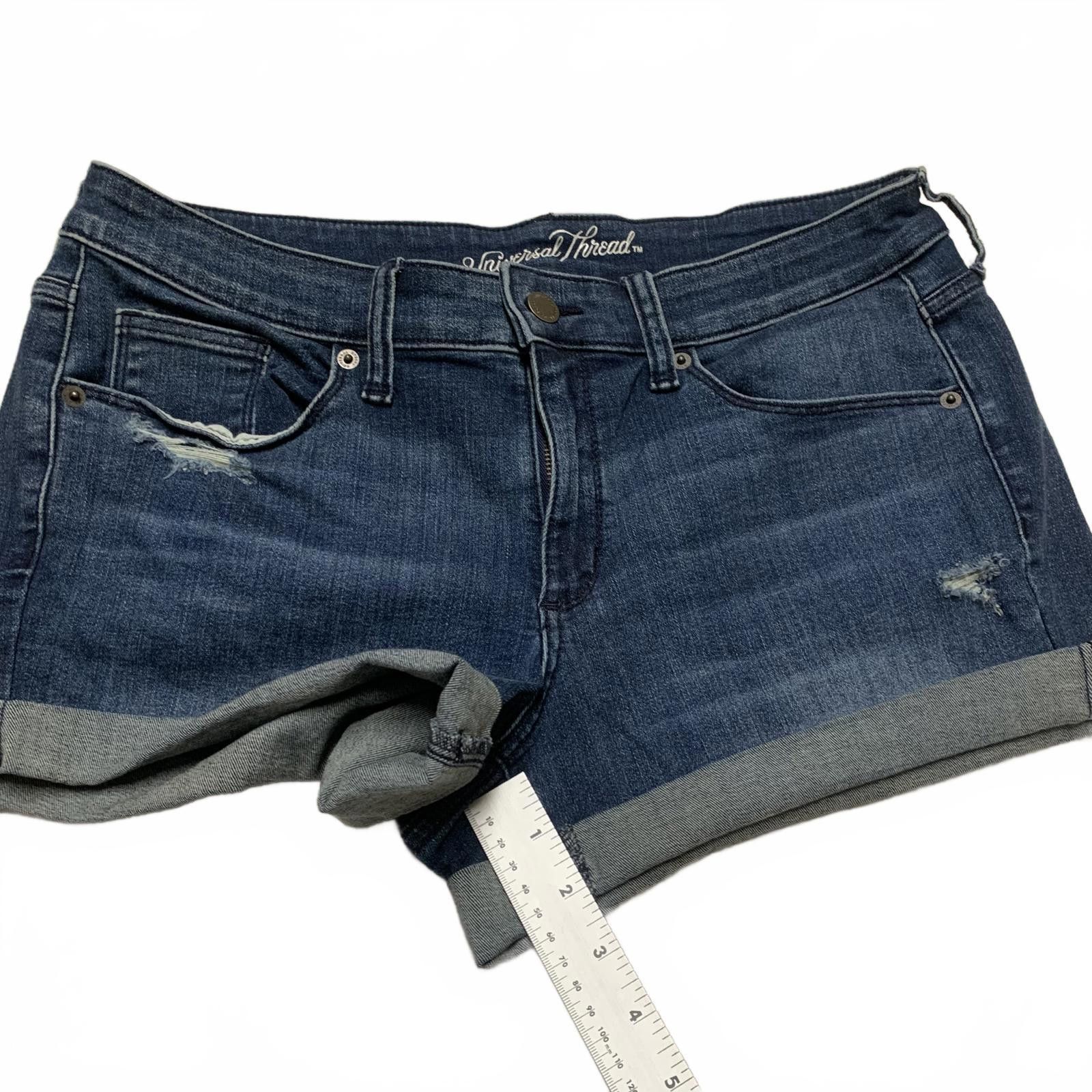 Other Universal Thread Women's Size 10 Blue Mid Rise Denim Shorts Size 32" / US 10 / IT 46 - 8 Thumbnail