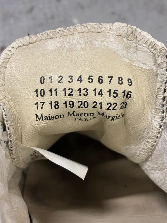 Maison Margiela 2012 Maison Margiela Converse White Painted Sneakers Size US 7.5 / IT 37.5 - 9 Thumbnail
