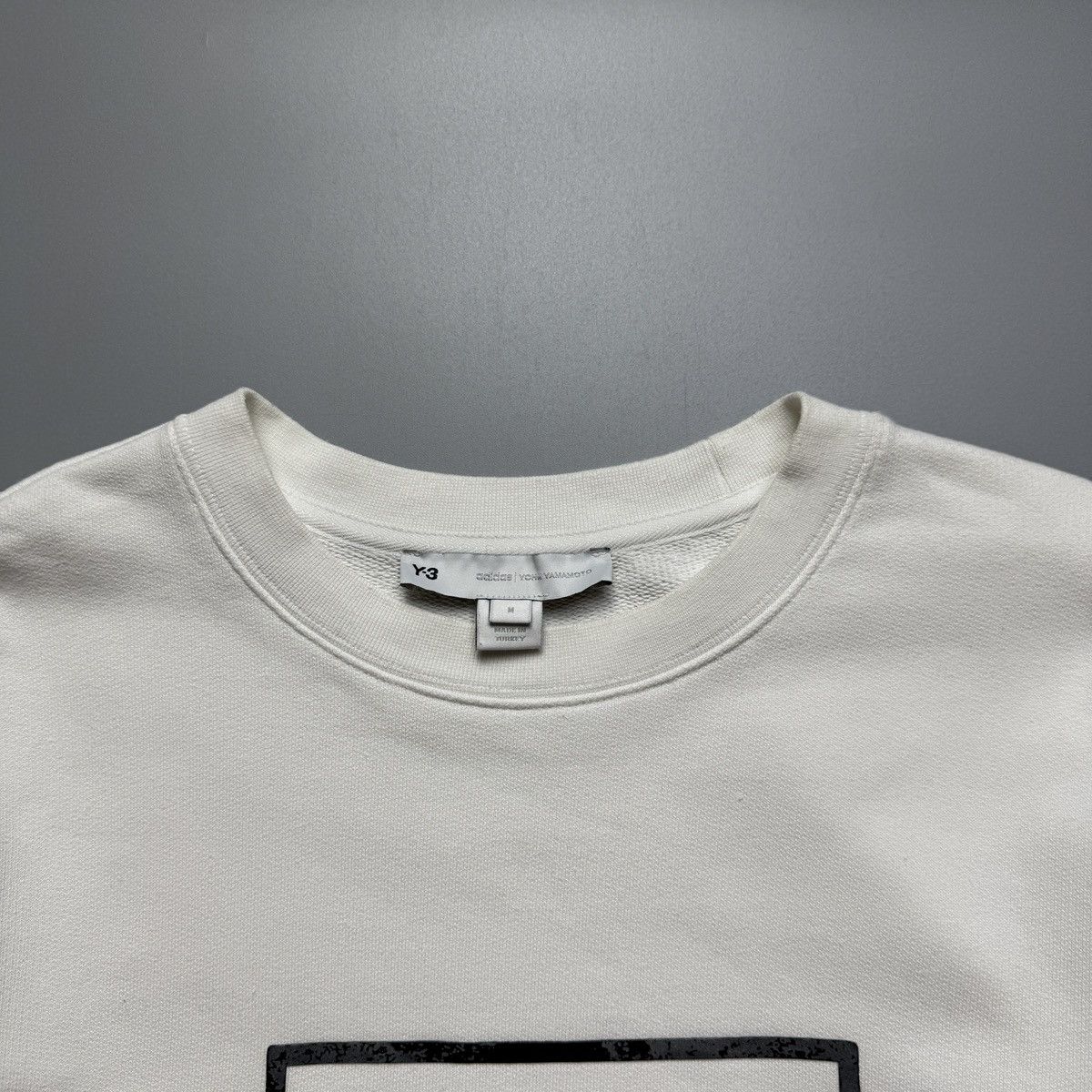 Y-3 Adidas x Yohji Yamamoto - Reflective Square Logo Sweater Size US M / EU 48-50 / 2 - 6 Thumbnail
