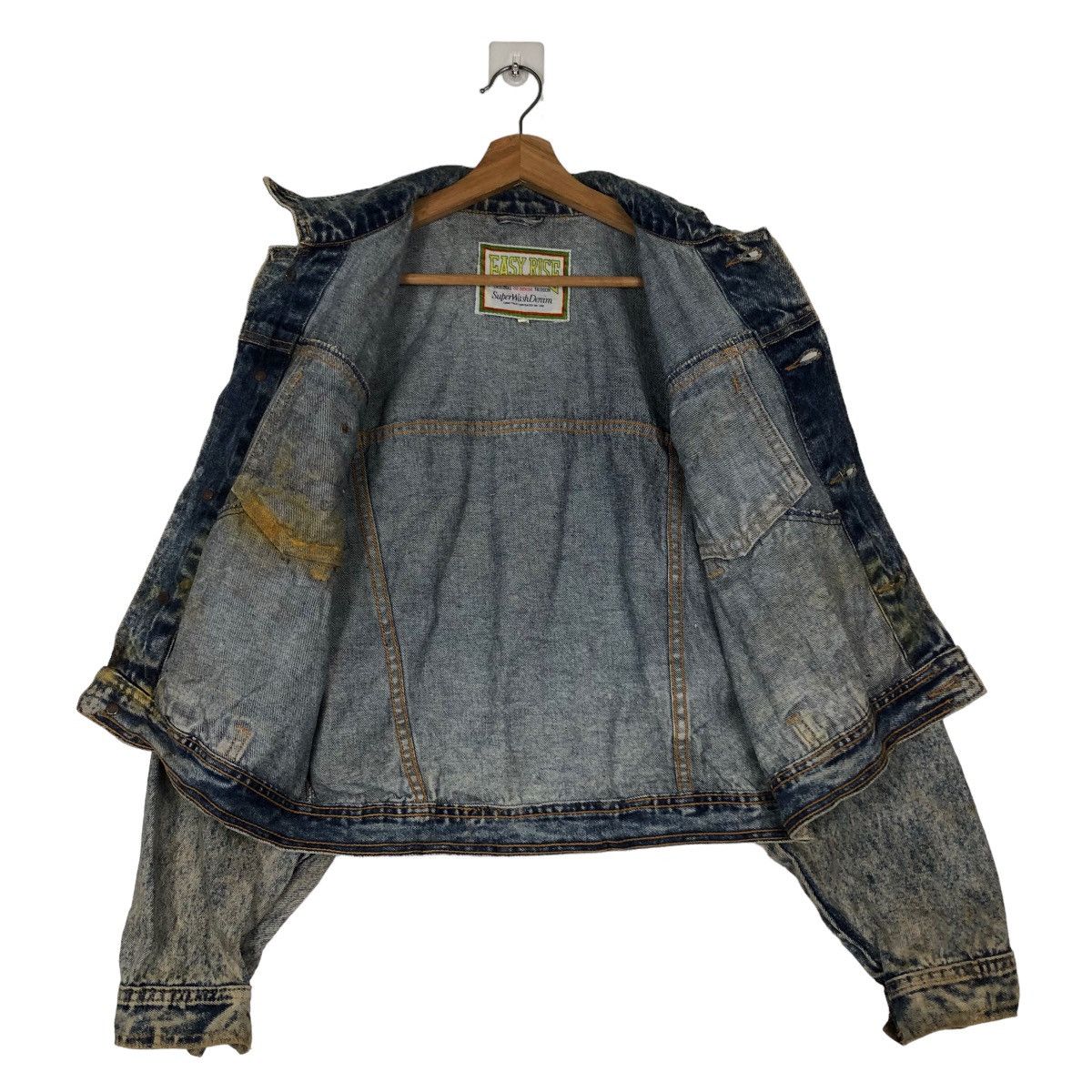 Japanese Brand 🔥90’s Vintage Cropped Denim Jacket Biker Easy Rise Japan Size US M / EU 48-50 / 2 - 11 Thumbnail