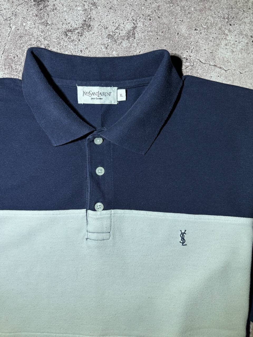 Yves Saint Laurent Yves Saint Laurent Vintage Polo T-shirt Luxury YSL logo Size US XL / EU 56 / 4 - 4 Thumbnail