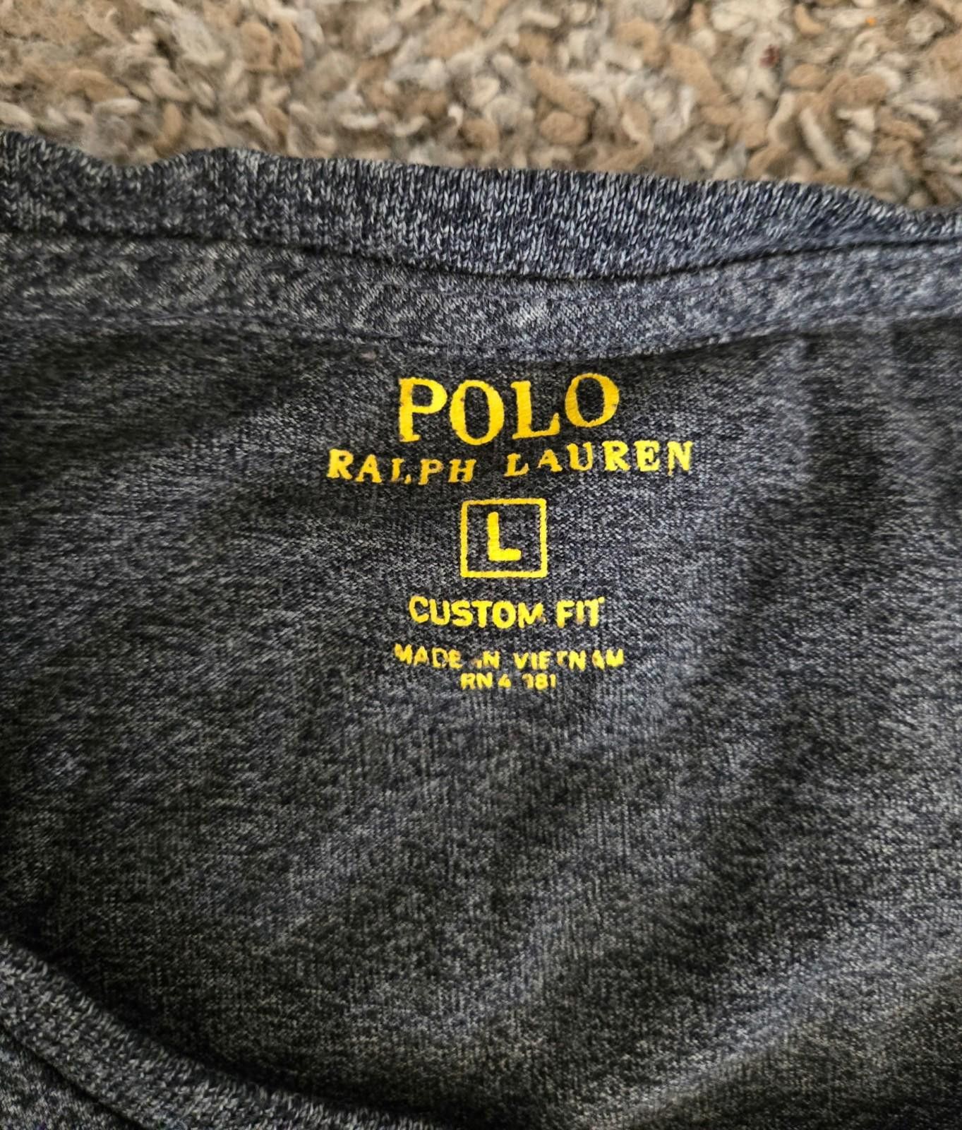 Polo Ralph Lauren Polo Ralph Lauren Men’s Grey Custom Slim Fit T Shirt sz L Size US L / EU 52-54 / 3 - 2 Thumbnail
