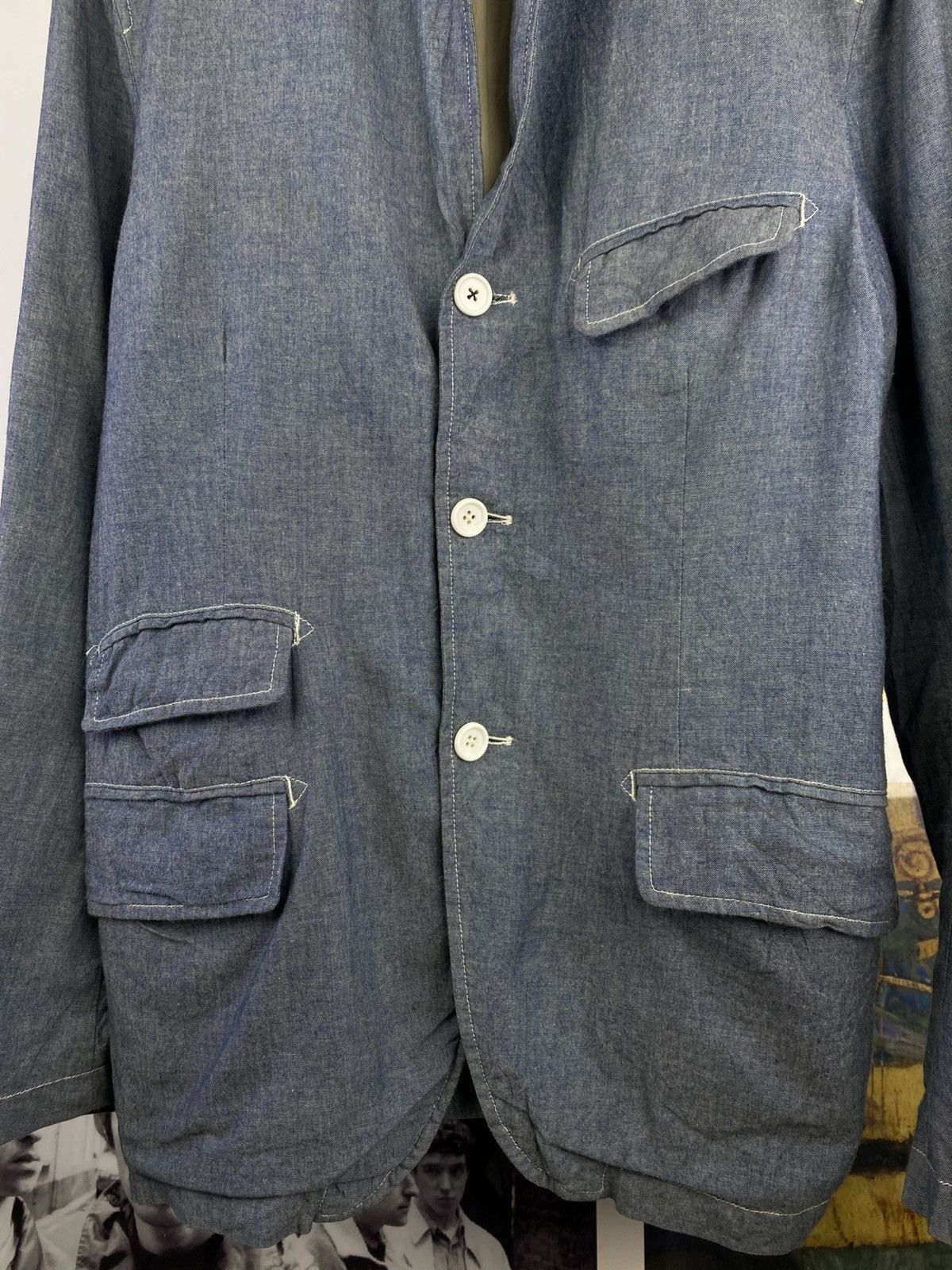 Engineered Garments Engineered Garments 3 Pocket Indigo Blue Jacket Blazer Size US M / EU 48-50 / 2 - 3 Thumbnail