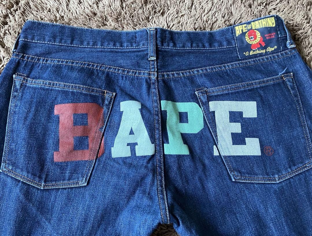 Bape Bape Jeans Size US 36 / EU 52 - 2 Thumbnail