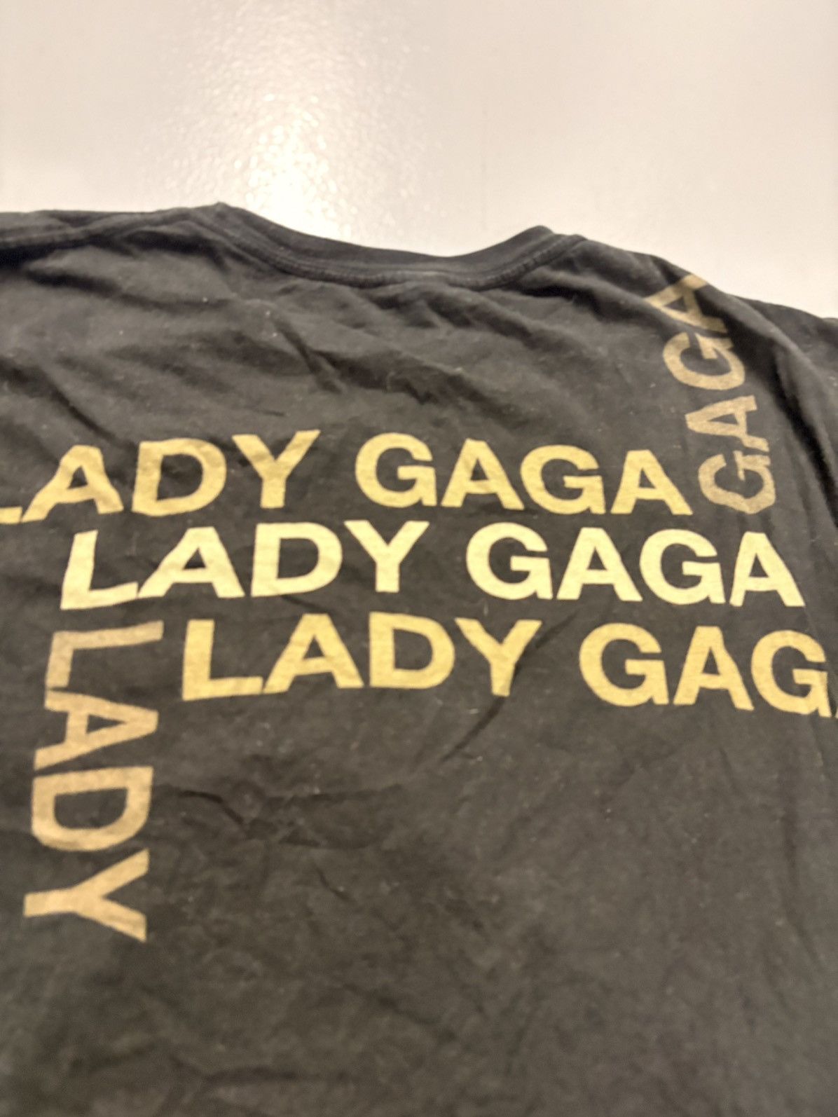 Rap Tees Lady Gaga Black Graphic Tee - Vintage Y2K M Size US M / EU 48-50 / 2 - 5 Thumbnail