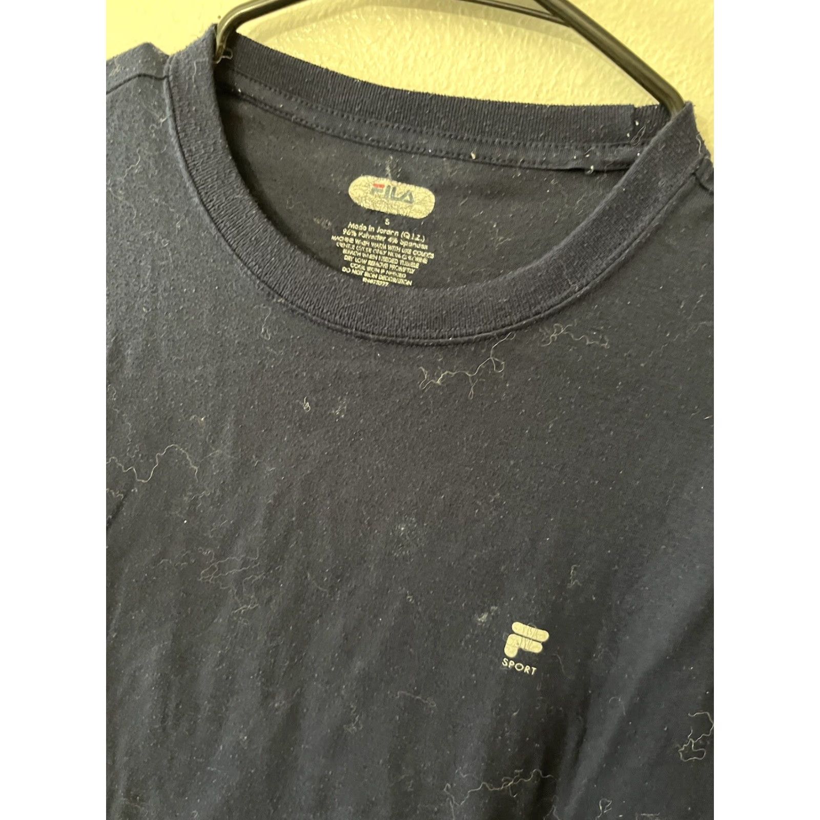 Fila VINTAGE FILA T-Shirt Shirt Mens Small Navy Blue 90s Sports Breathable Polyester Spandex Size US S / EU 44-46 / 1 - 2 Thumbnail