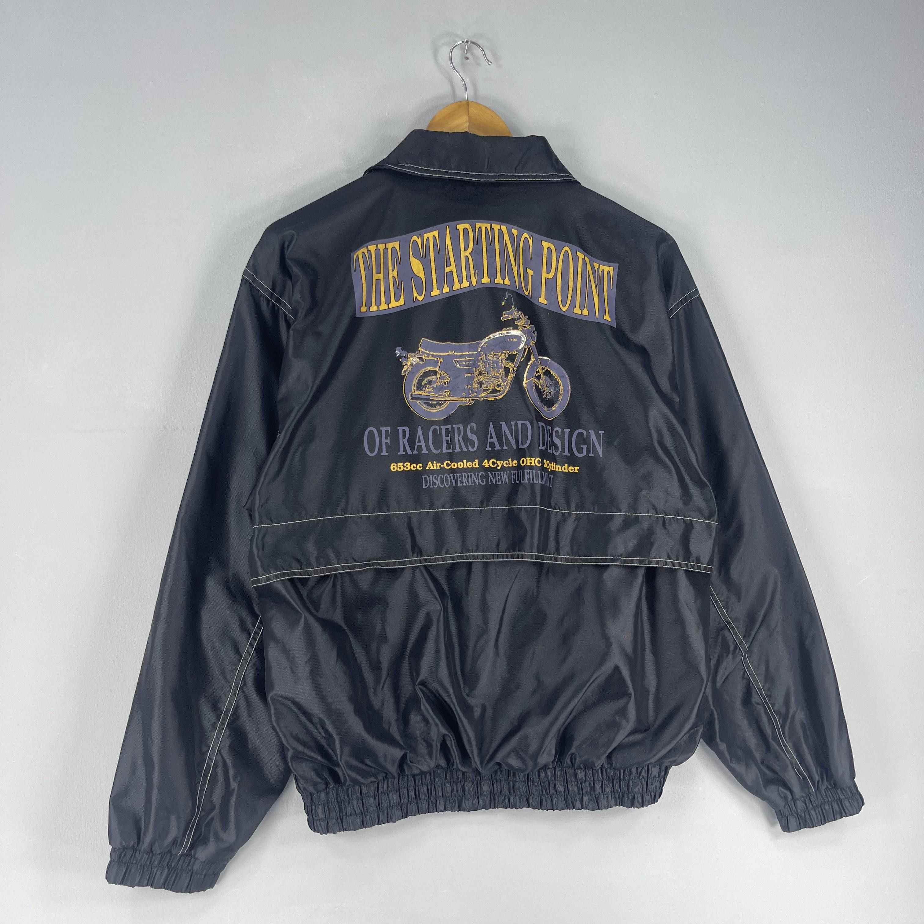 Yamaha Vintage YAMAHA Motor Xs-1 Printed Windbreaker Jacket Size US M / EU 48-50 / 2 - 3 Thumbnail