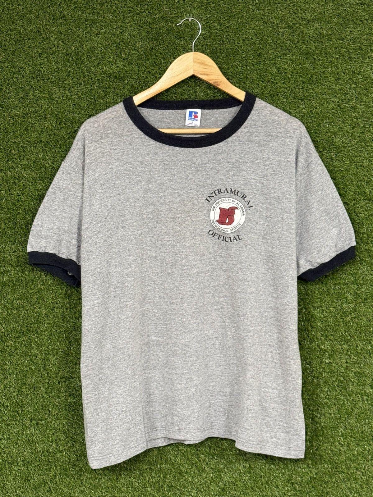 Russell Athletic Vintage Russell Athletic Ringer Alabama Sport Logo Tee Large Size US L / EU 52-54 / 3 - 1 Thumbnail