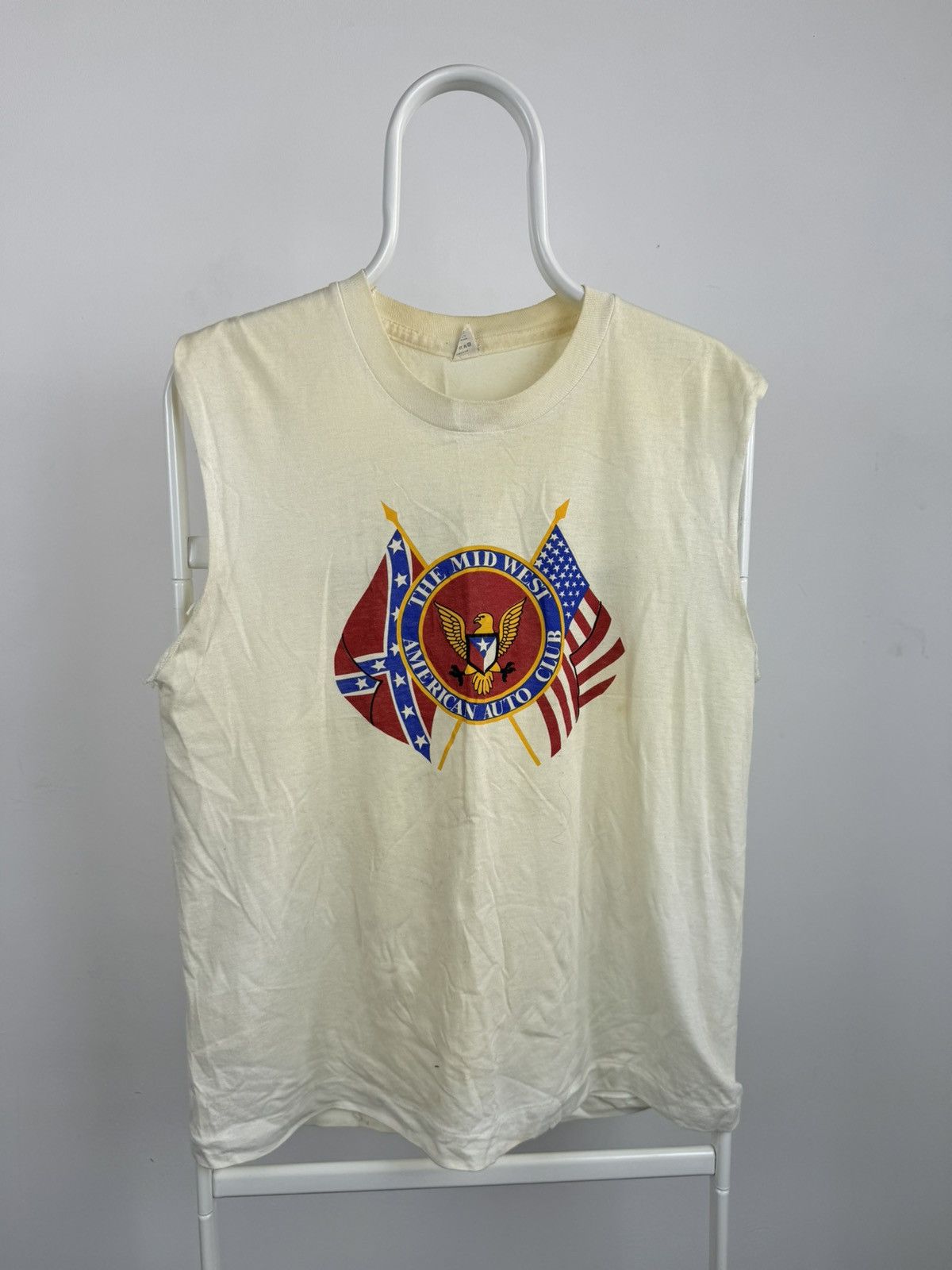 Vintage Vintage Single Stitch Mid West American Auto Club Tank Top Size US L / EU 52-54 / 3 - 1 Thumbnail