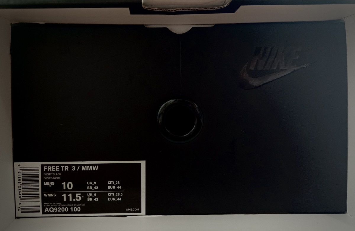 MMW × Nike [Brand new] Nike x MMW Free TR 3 SP Ivory/ Sail Black Size US 10 / EU 43 - 11 Thumbnail