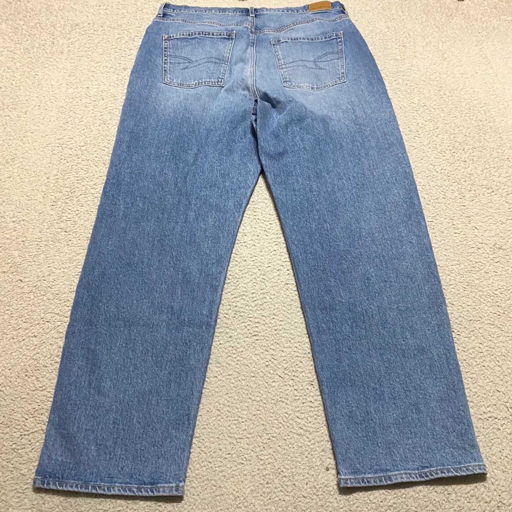 American Eagle Outfitters VINTAGE American Eagle Outfitters Jeans 14 Blue Distressed 90s Boyfriend High Rise 5-Pocket Womens Size 36" / US 14 / IT 50 - 2 Thumbnail