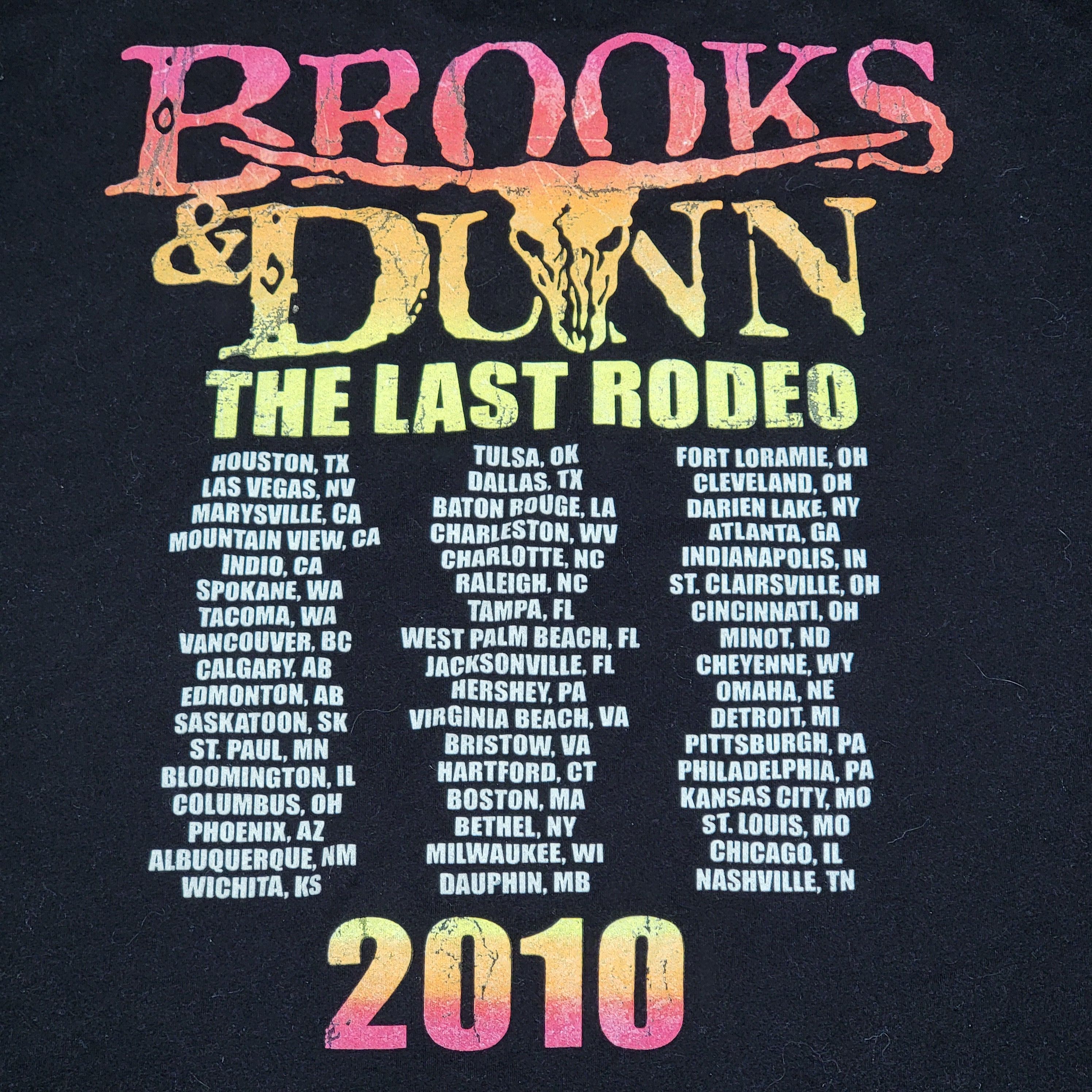 Other Brooks & Dunn SS Unisex Tee "The Last Rodeo Tour 2010" - XXL Size US XXL / EU 58 / 5 - 4 Thumbnail