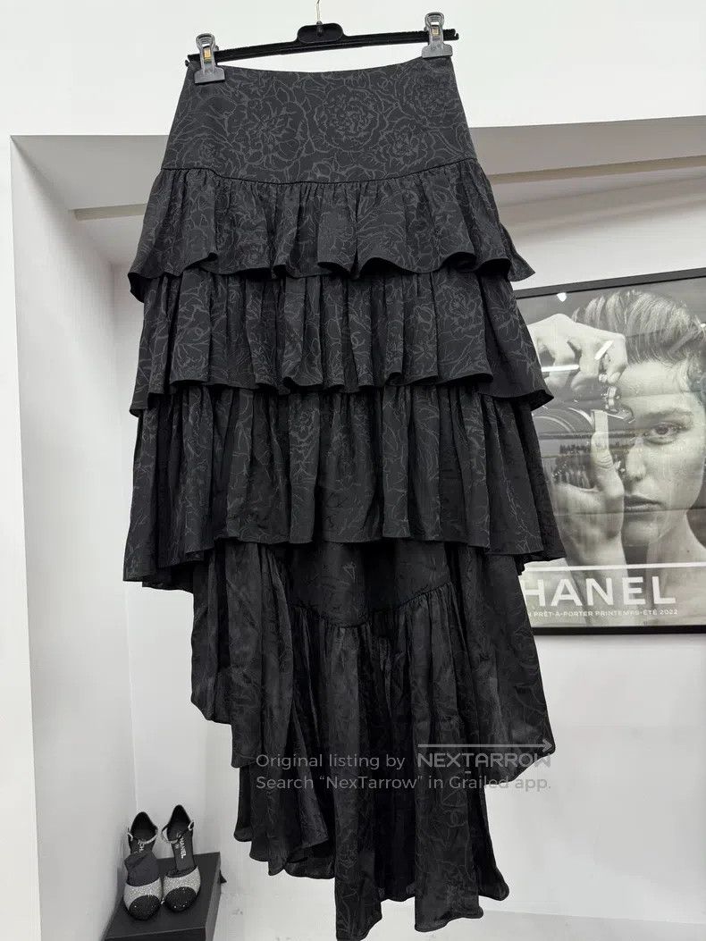 Chanel Chanel Heavy industry cake lotus leaf double C dark patter Size 25" / US 0 / IT 36 - 3 Thumbnail