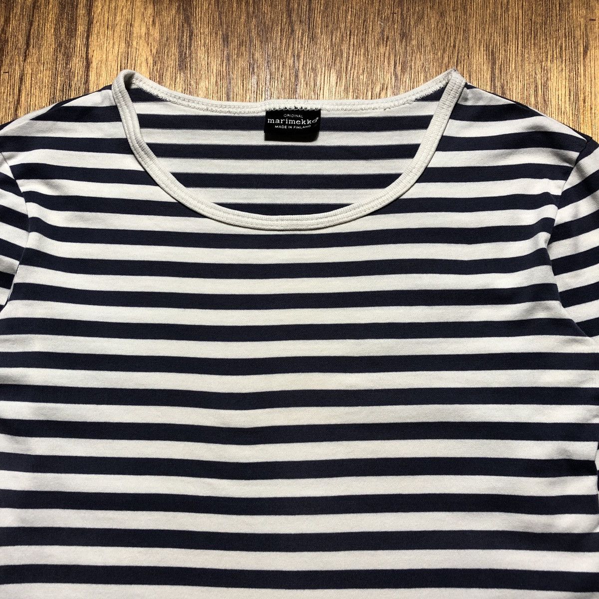 Marimekko × Vintage Vintage Marimekko Stripe Long Sleeve Tee Size XS / US 0-2 / IT 36-38 - 2 Thumbnail