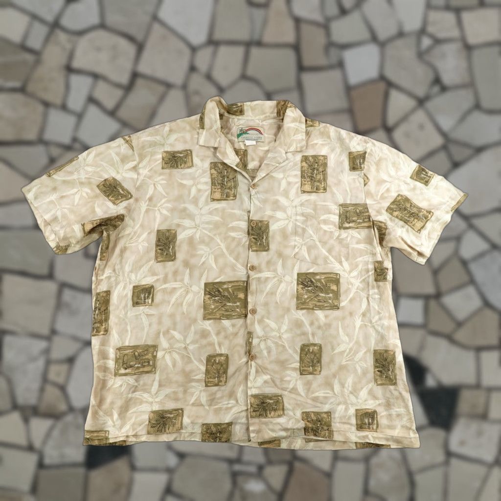 Paradise Found VINTAGE Paradise Found Hawaiian Shirt Men 2XL Short Sleeve Tropical Floral Cotton Aloha Beachild Size US XXL / EU 58 / 5 - 1 Thumbnail