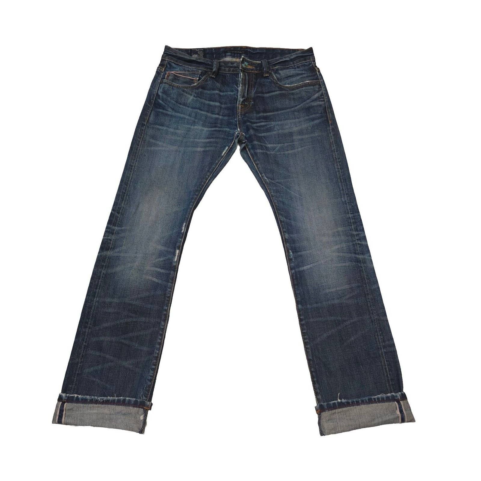 image of Cult Of Individuality Rebel Japanese Selvedge Zip Pocket in Blue, Men's (Size 32)