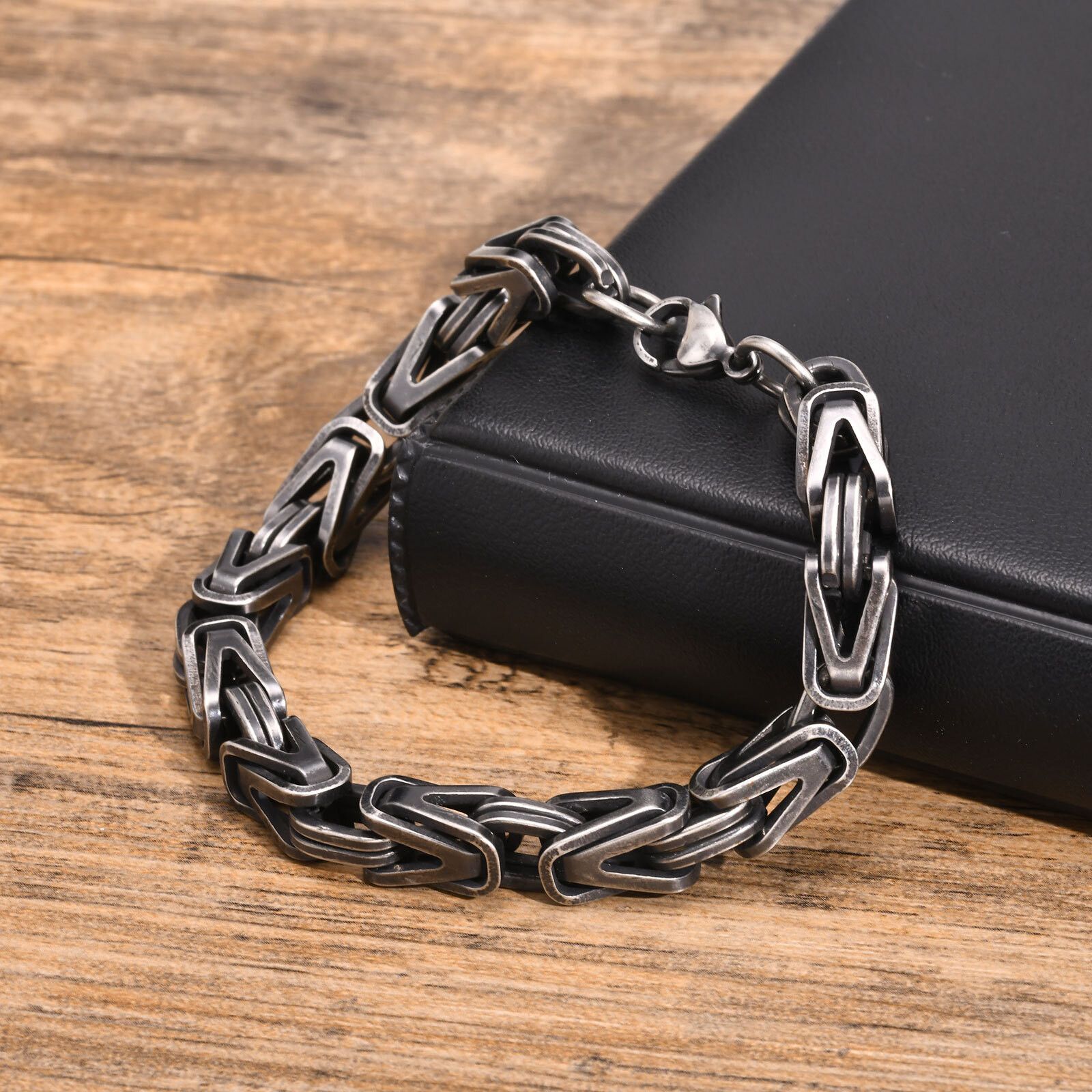 Jewelry 7" Byzantine Chain Bracelet Size ONE SIZE - 5 Thumbnail