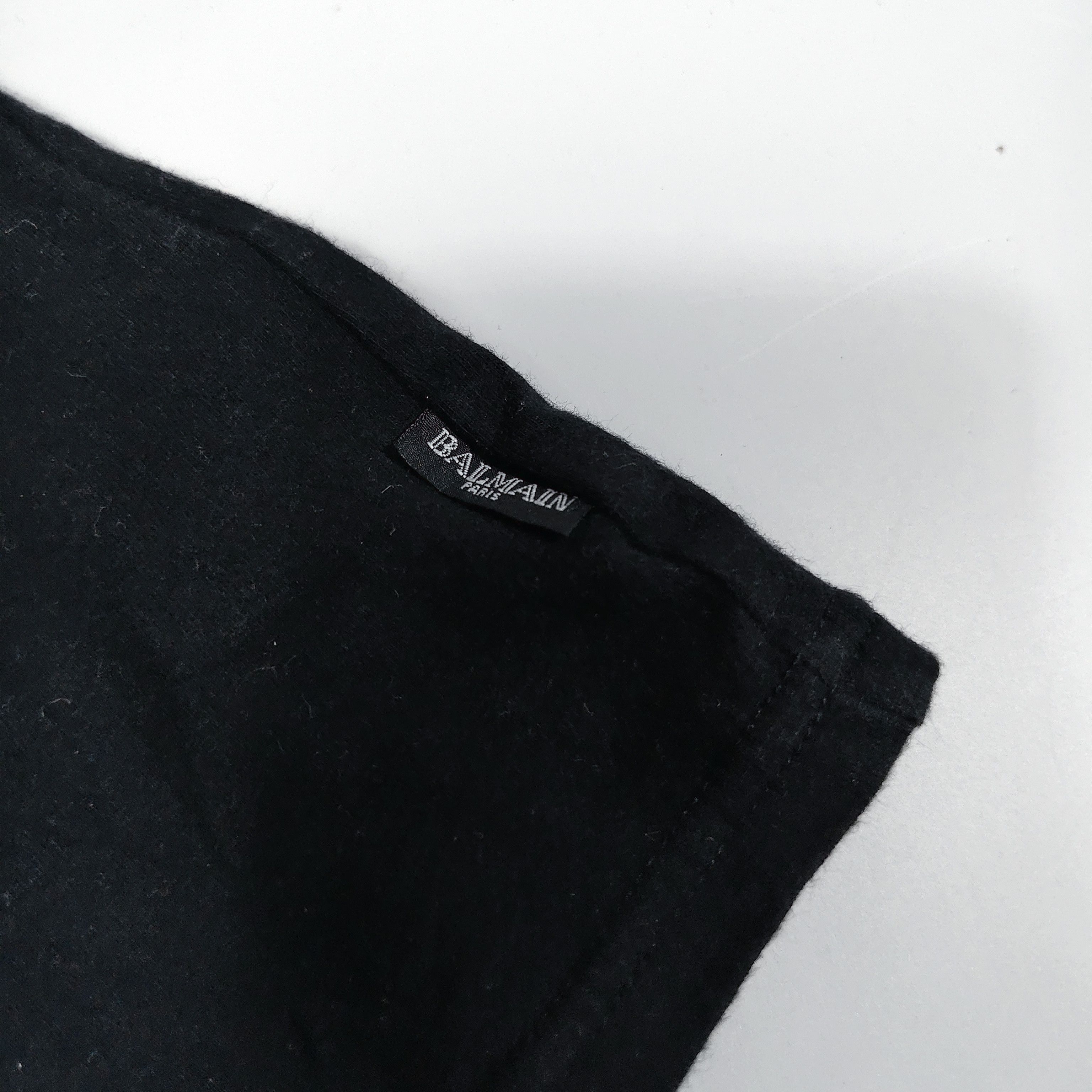 Balmain Balmain Paris Swarovski Crystal Script Logo Black Womens #F Size XS / US 0-2 / IT 36-38 - 5 Thumbnail