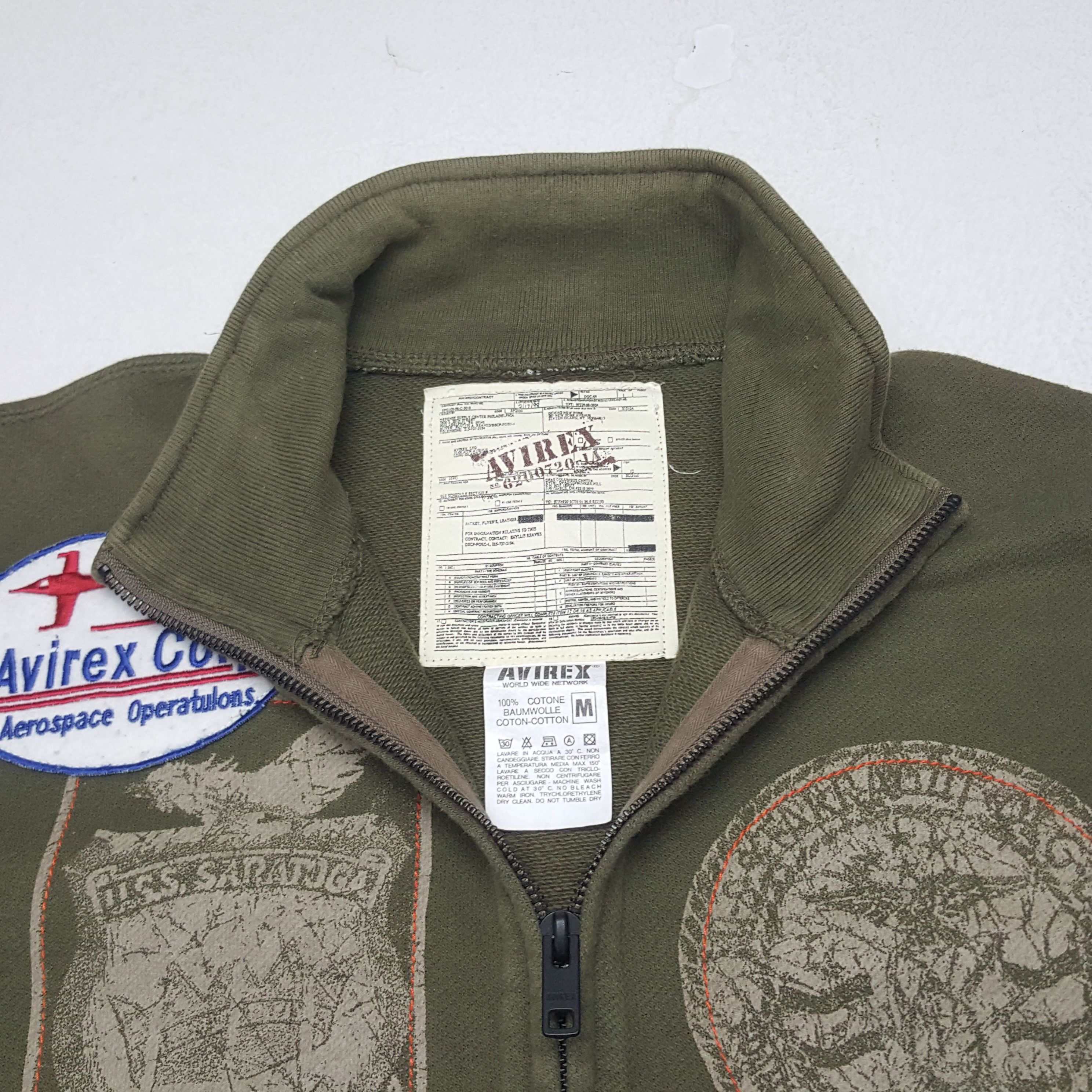 Avirex × Vintage Vintage Avirex Corp Military Style Patches Sweatshirt Size US M / EU 48-50 / 2 - 4 Thumbnail